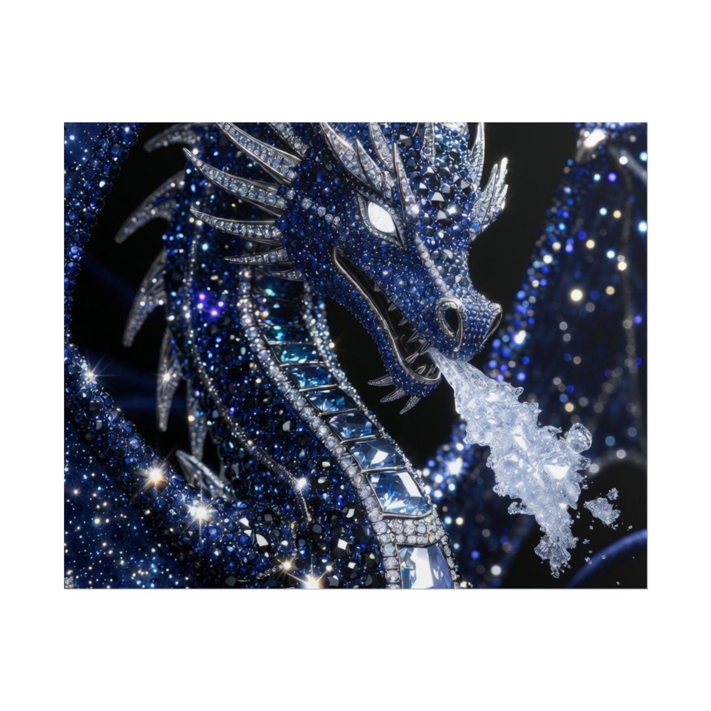 Rolled Poster — Sparkling Ice Dragon Art Print