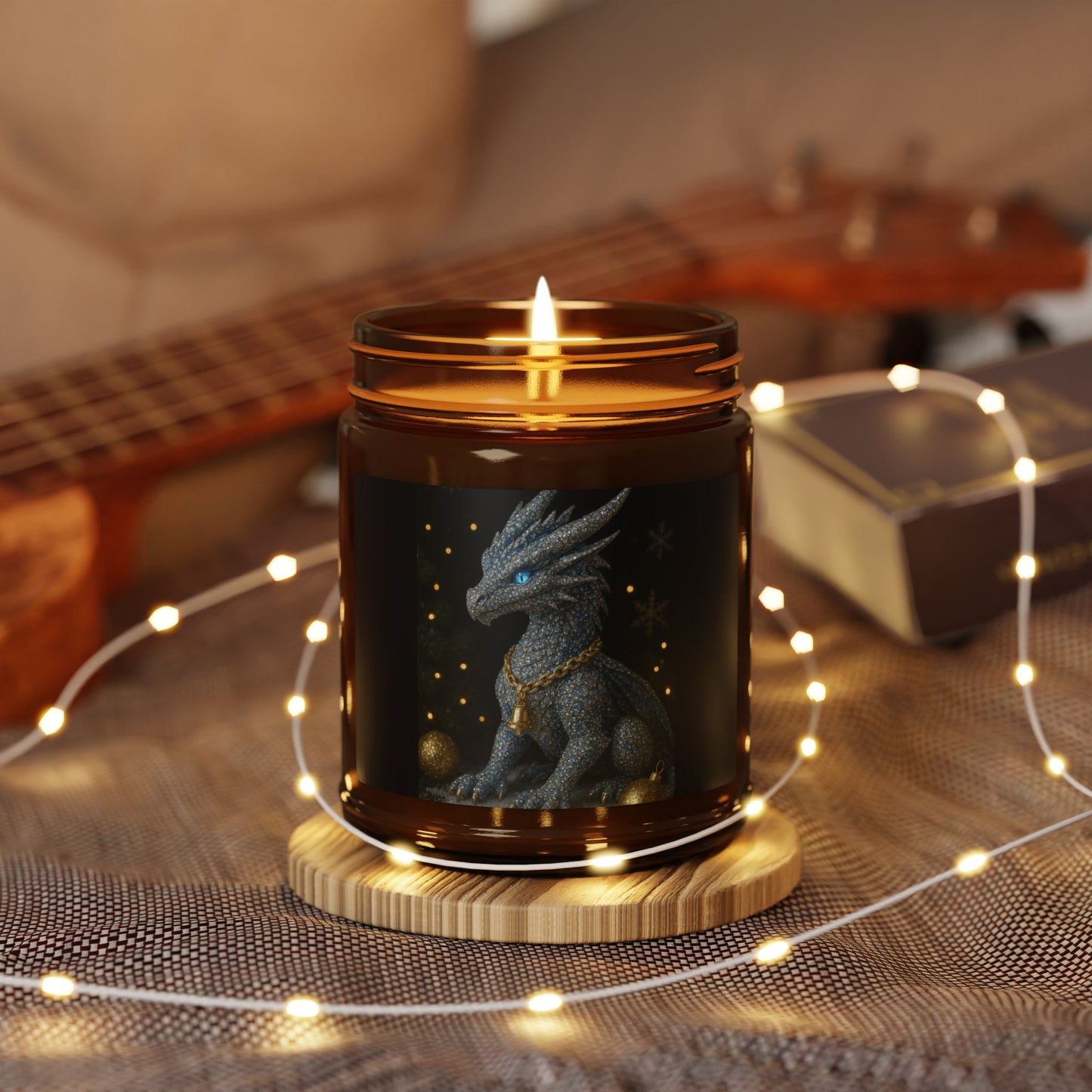 Mystical Dragon Christmas Joy Multiple Scents Candle - Amber Jar