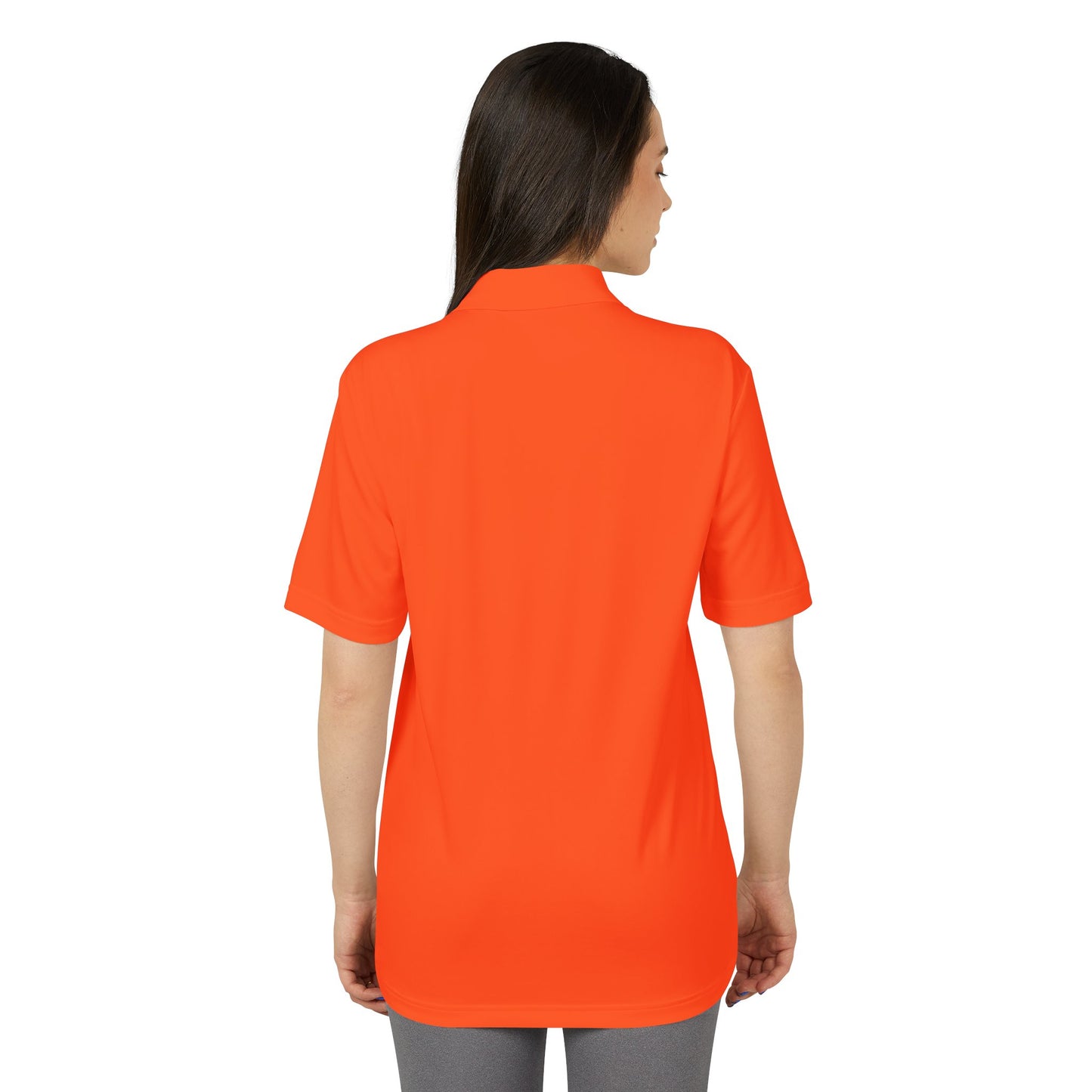 Adidas Performance Polo — Gold Crest Patch Chest Logo