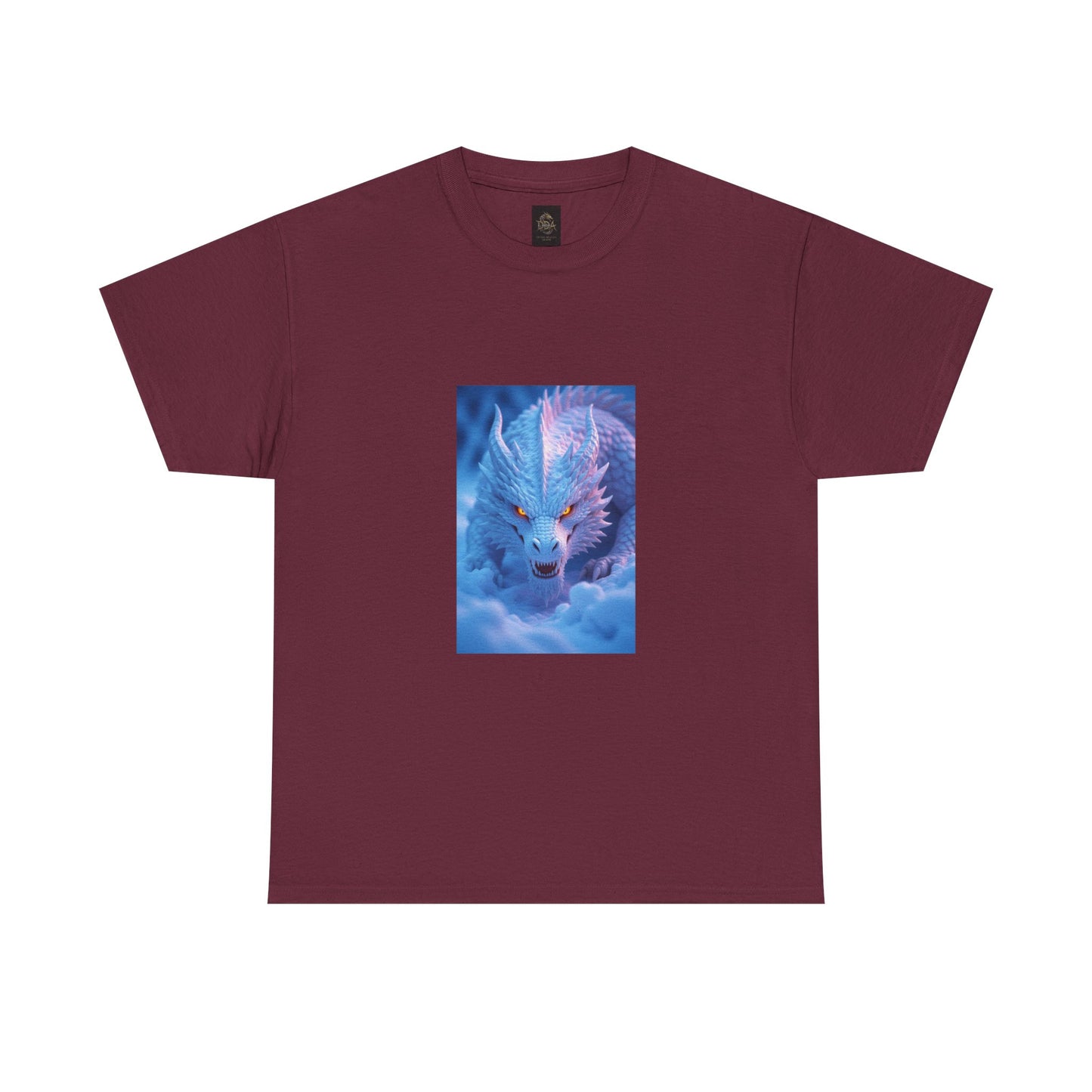 A Mystic Blue Dragon Tee — Ethereal Fantasy Animal Graphic T-Shirt
