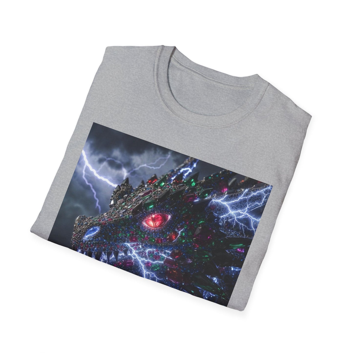 Dragon Lightning T-Shirt — Electric Dark Fantasy Monster Graphic Tee