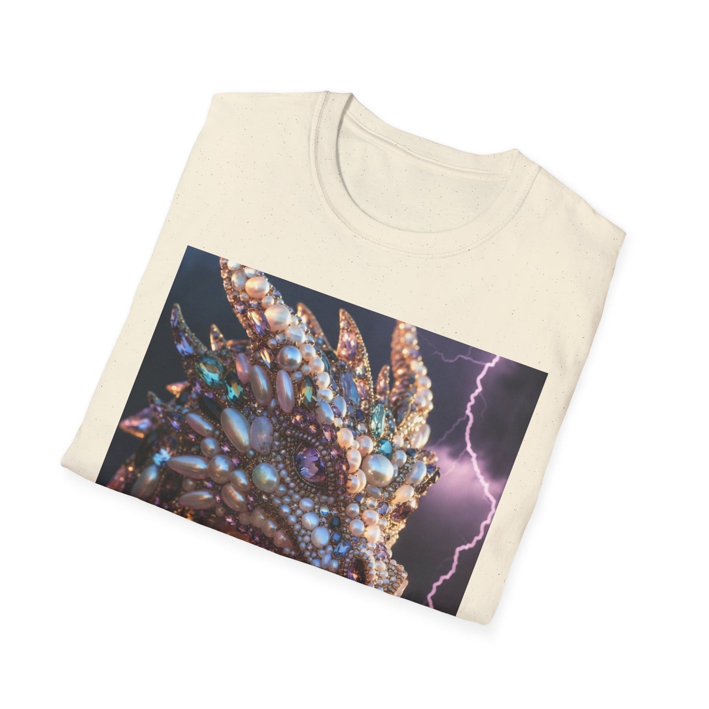 Dragon Gem Art T-Shirt — Fantasy Lightning Dragon Graphic Tee