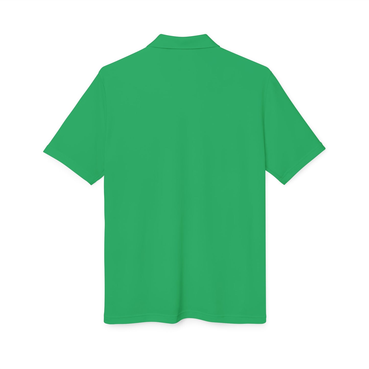 Adidas Performance Polo — Gold Crest Patch Chest Logo