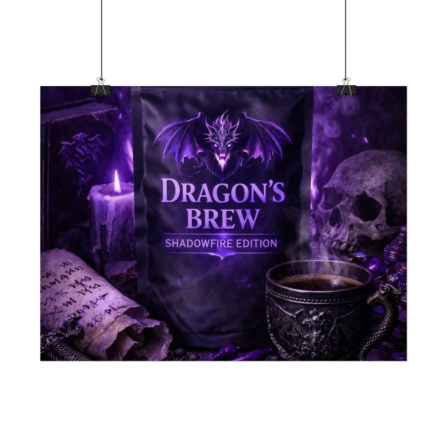 Rolled Poster — "Dragon’s Brew: Shadowfire Edition" Fantasy Poster