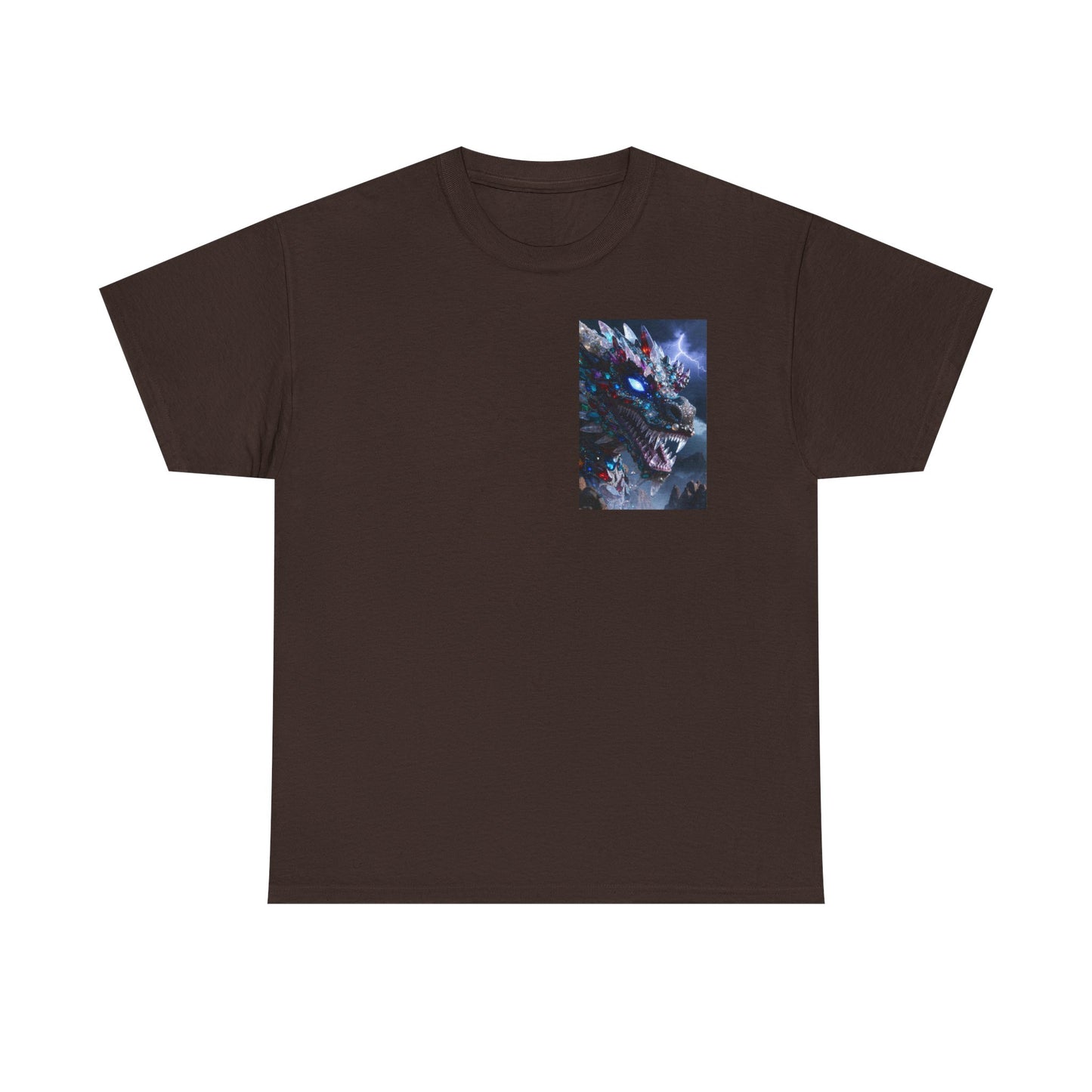 Wolf Dragon Galaxy Pocket Tee — Cosmic Wolf Graphic T-Shirt