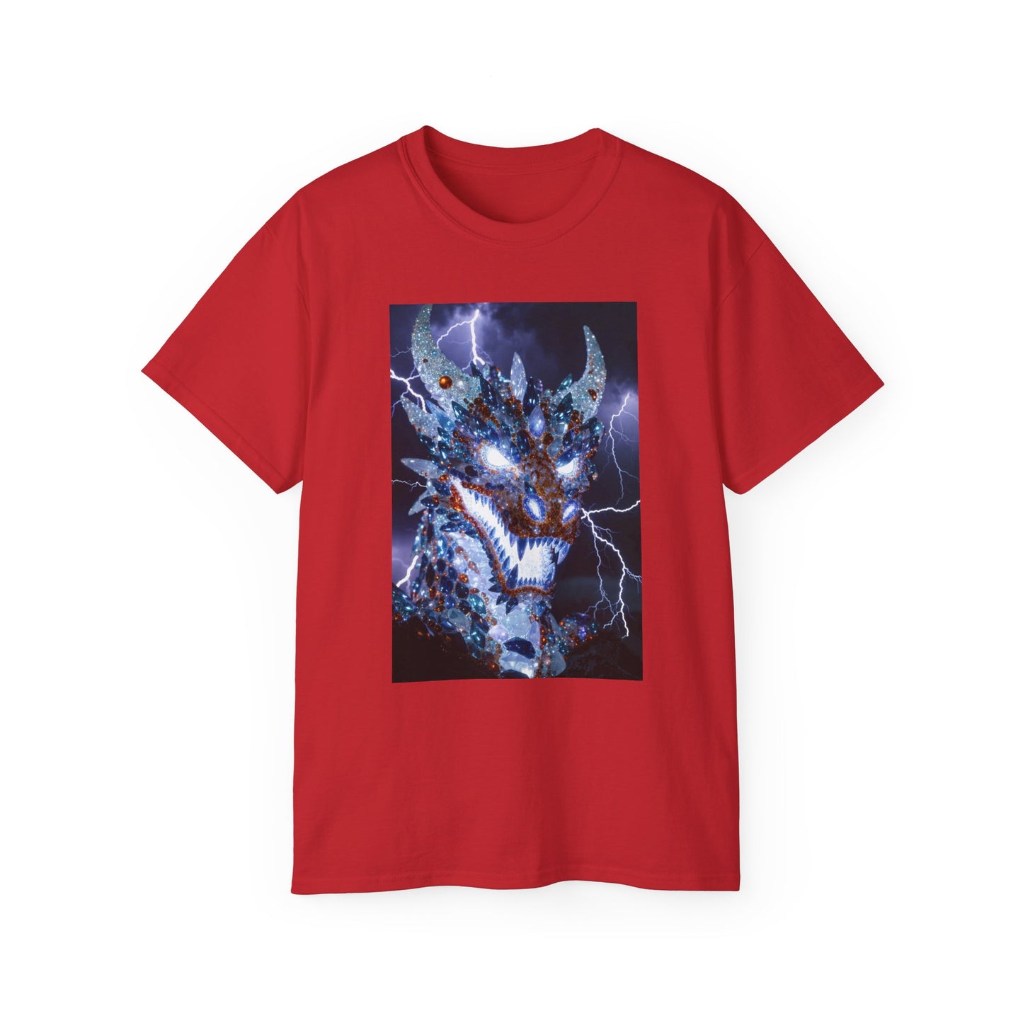 Electric Dragon T-Shirt — Lightning Fantasy Beast Graphic Tee