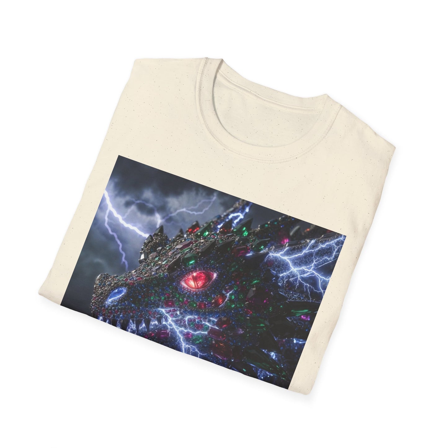 Dragon Lightning T-Shirt — Electric Dark Fantasy Monster Graphic Tee