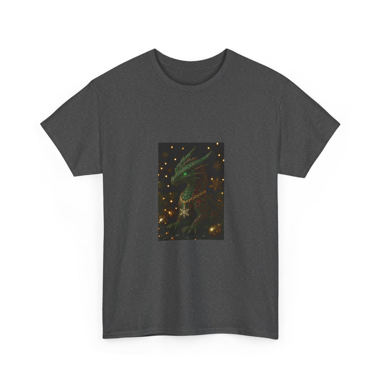 Christmas Dragon Constellation T-Shirt — Mystical Green Dragon & Starry Night Tee