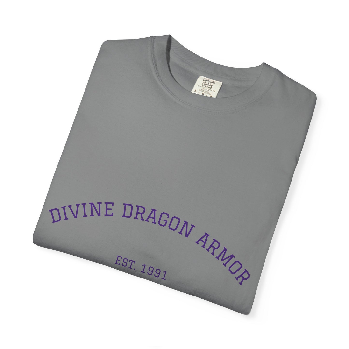 A Divine Dragon Armor Tee — Vintage 'Est. 1991' Graphic T-Shirt