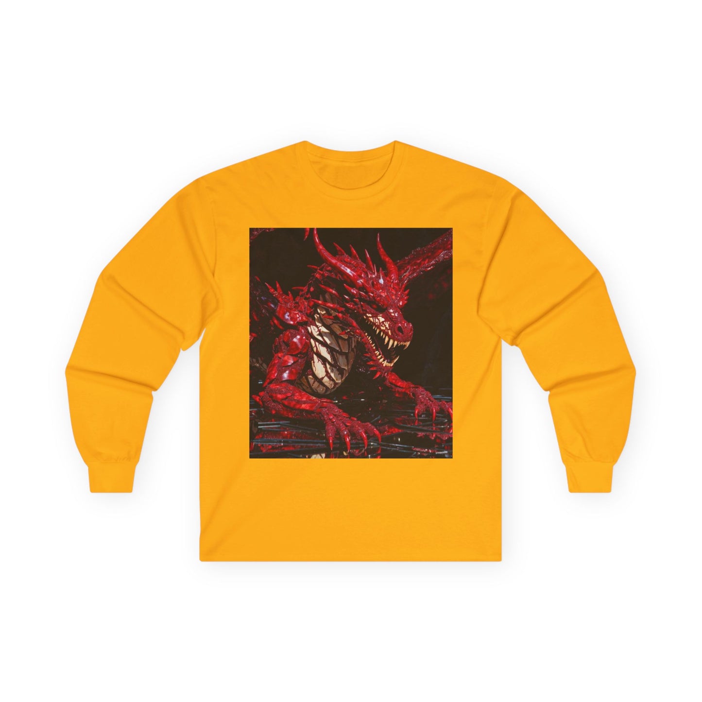 Red Dragon Artwork Long Sleeve Tee