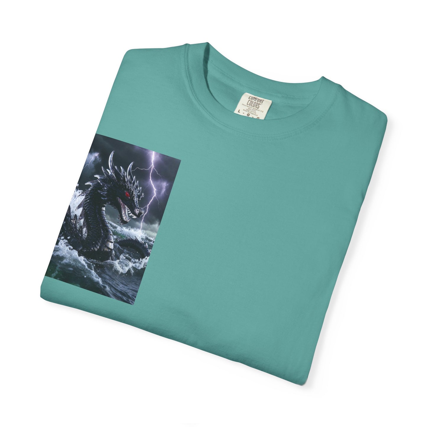 Dragon Storm Graphic T-Shirt — Dark Fantasy Chest Print