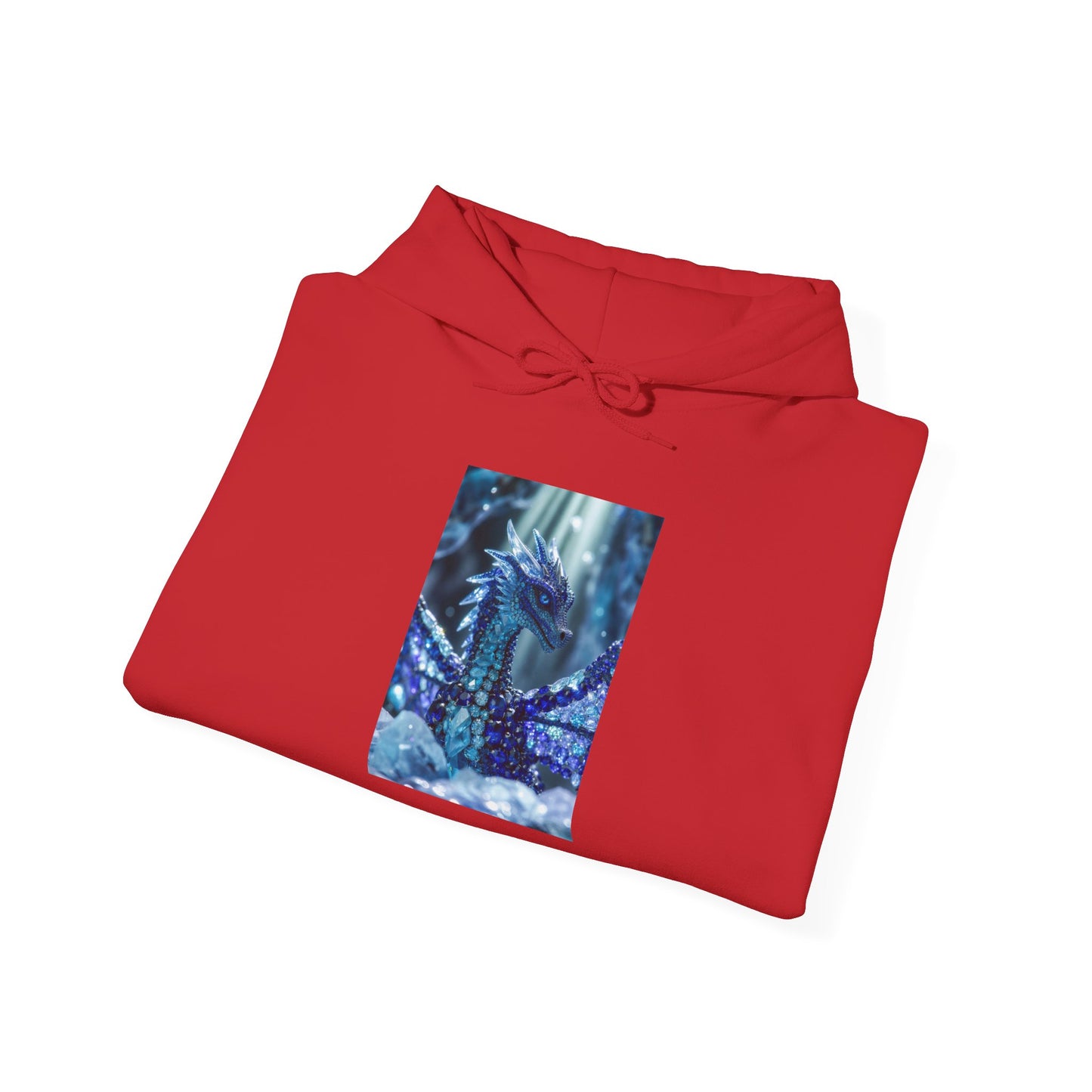 Blue Forest Dragon Hoodie — Mystic Night Scene Sweatshirt
