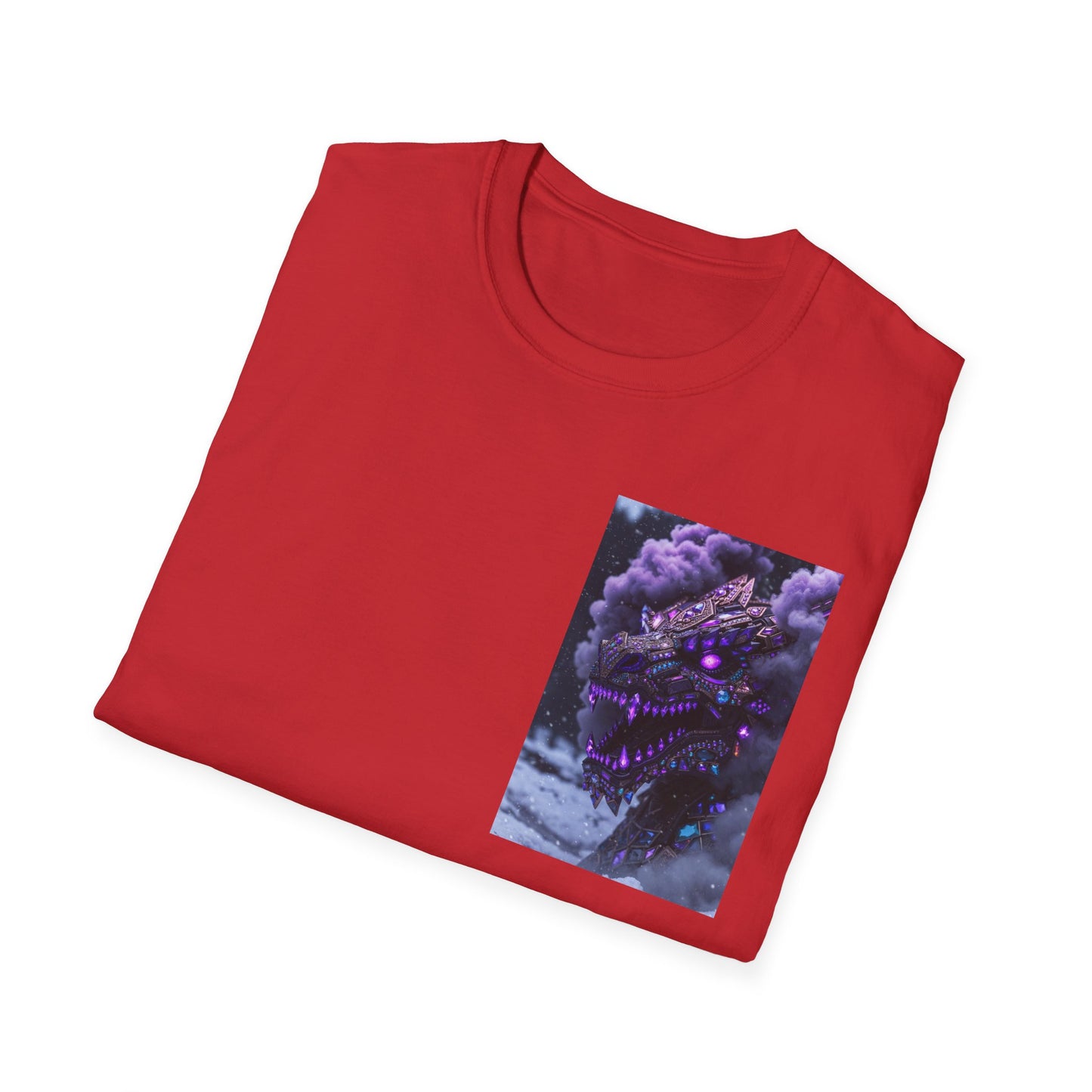 T-Shirt — Purple Nebula Tree Chest Pocket Graphic Tee
