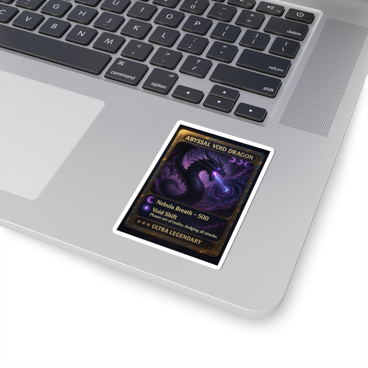 An Abyssal Void Dragon Sticker Trading card — Ultra Legendary Game Card Vinyl