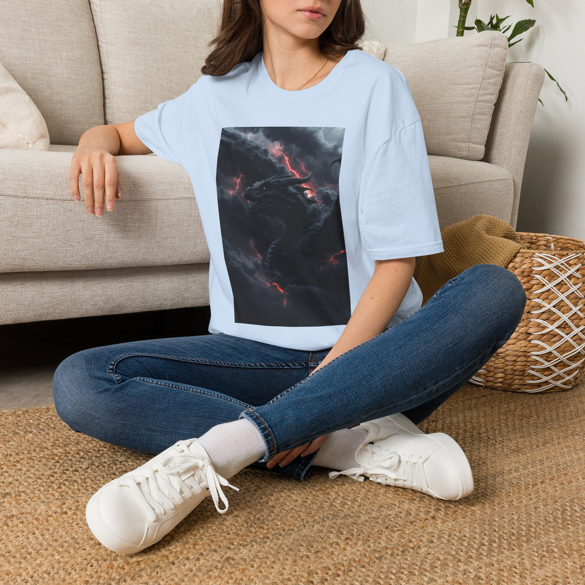 A Dragon Smoke T-Shirt — Stormy Smoke Tee