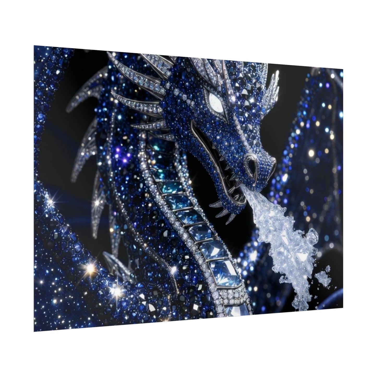 Rolled Poster — Sparkling Ice Dragon Art Print