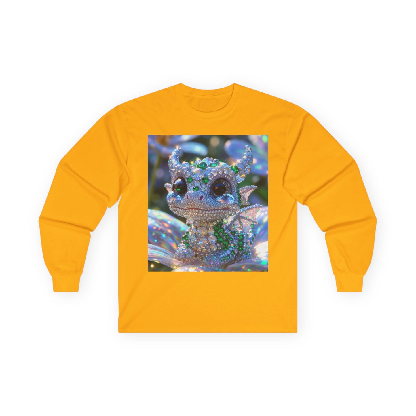 Sparkling Crystal Dragon Long Sleeve Tee