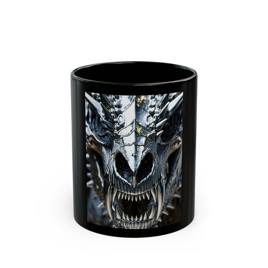 Dragon Slayer Black Mug - 11oz & 15oz Fantasy Coffee Cup
