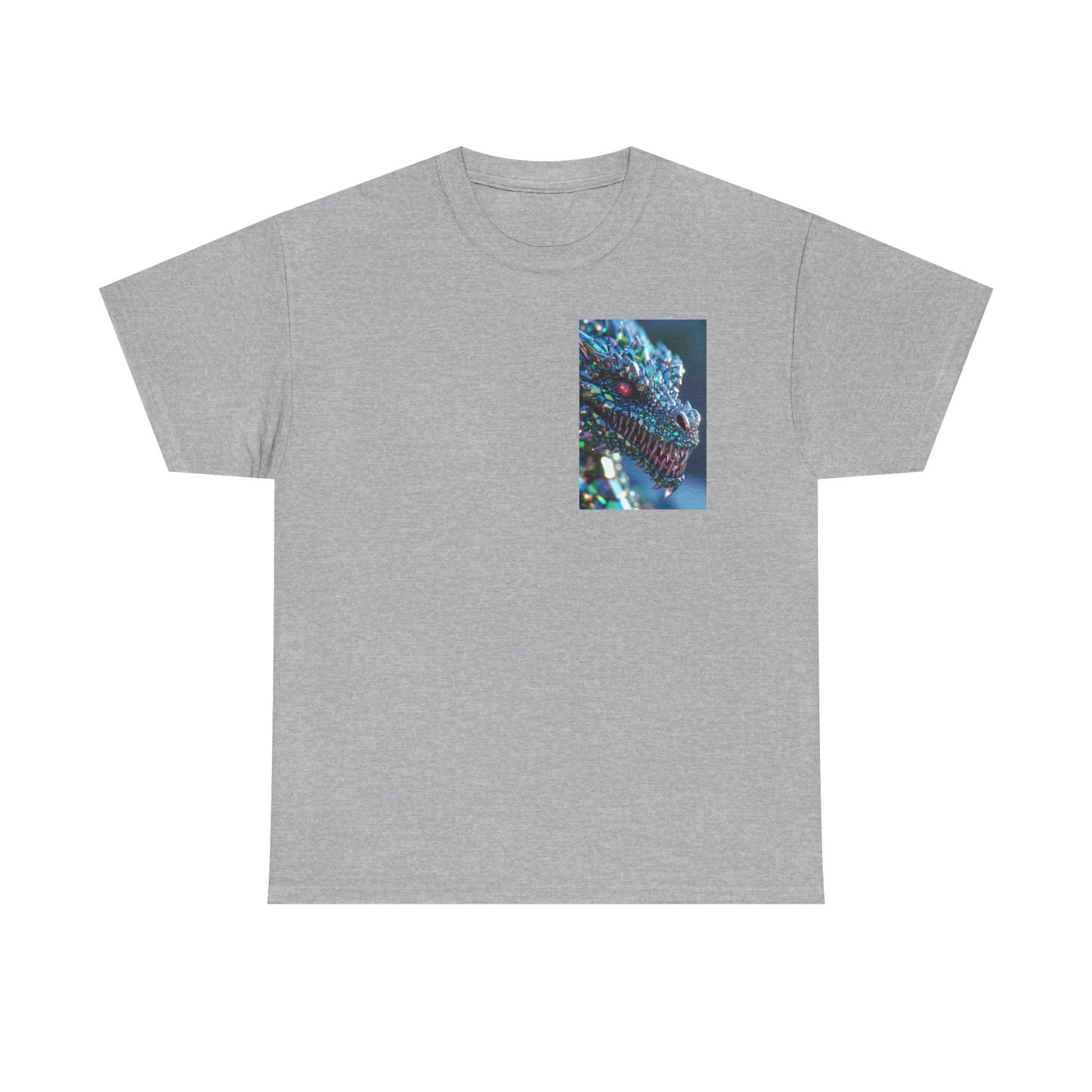 Dragon Scale Graphic Tee — Iridescent Fantasy Lizard Art Shirt