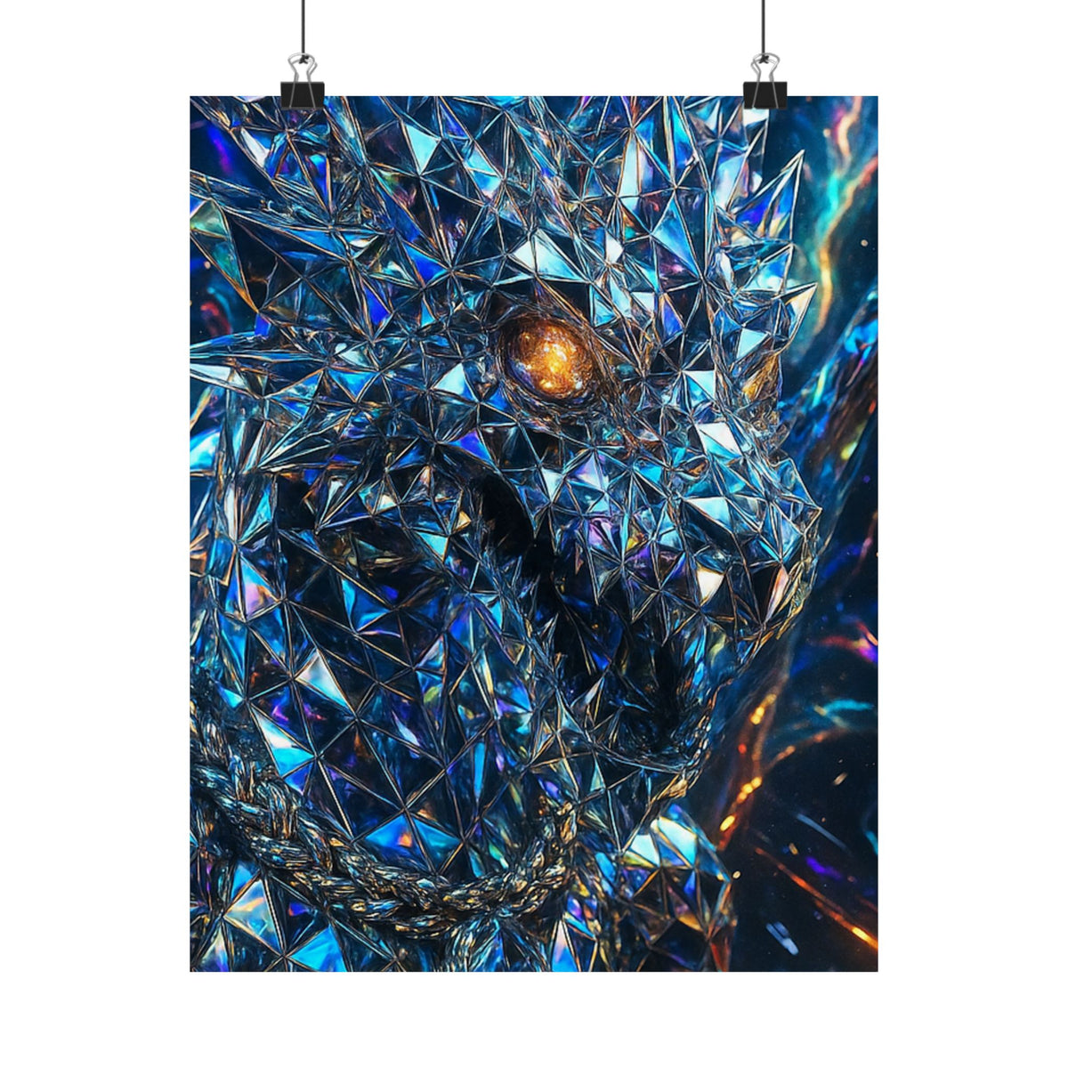 A Stunning Matte Vertical Posters - Dragon Art, Fantasy Decor, Home Wall Art, Unique Gifts, Collector's Item