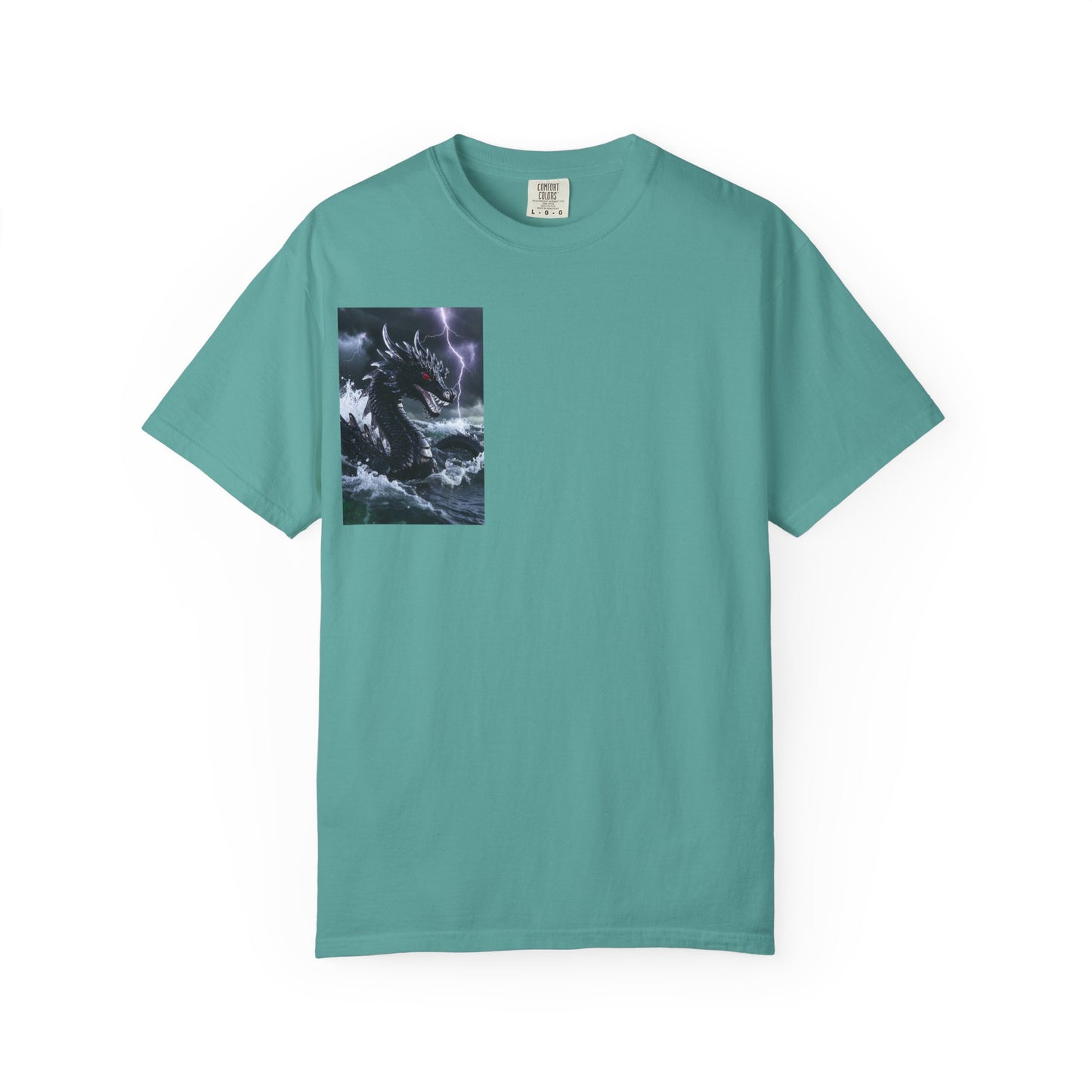 Dragon Storm Graphic T-Shirt — Dark Fantasy Chest Print