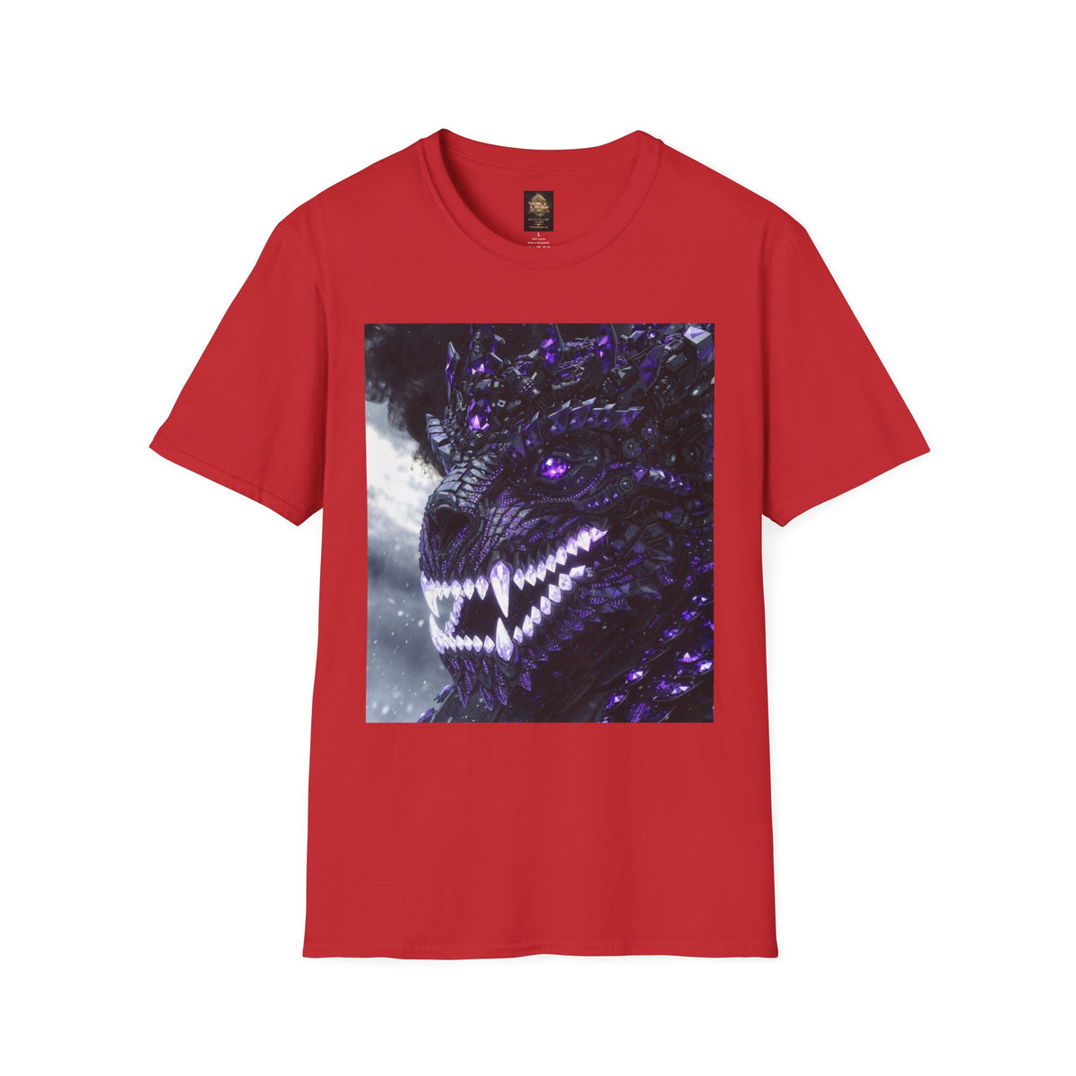A Purple Dragon Skull T-Shirt — Divine Dragon Armor Logo Tee
