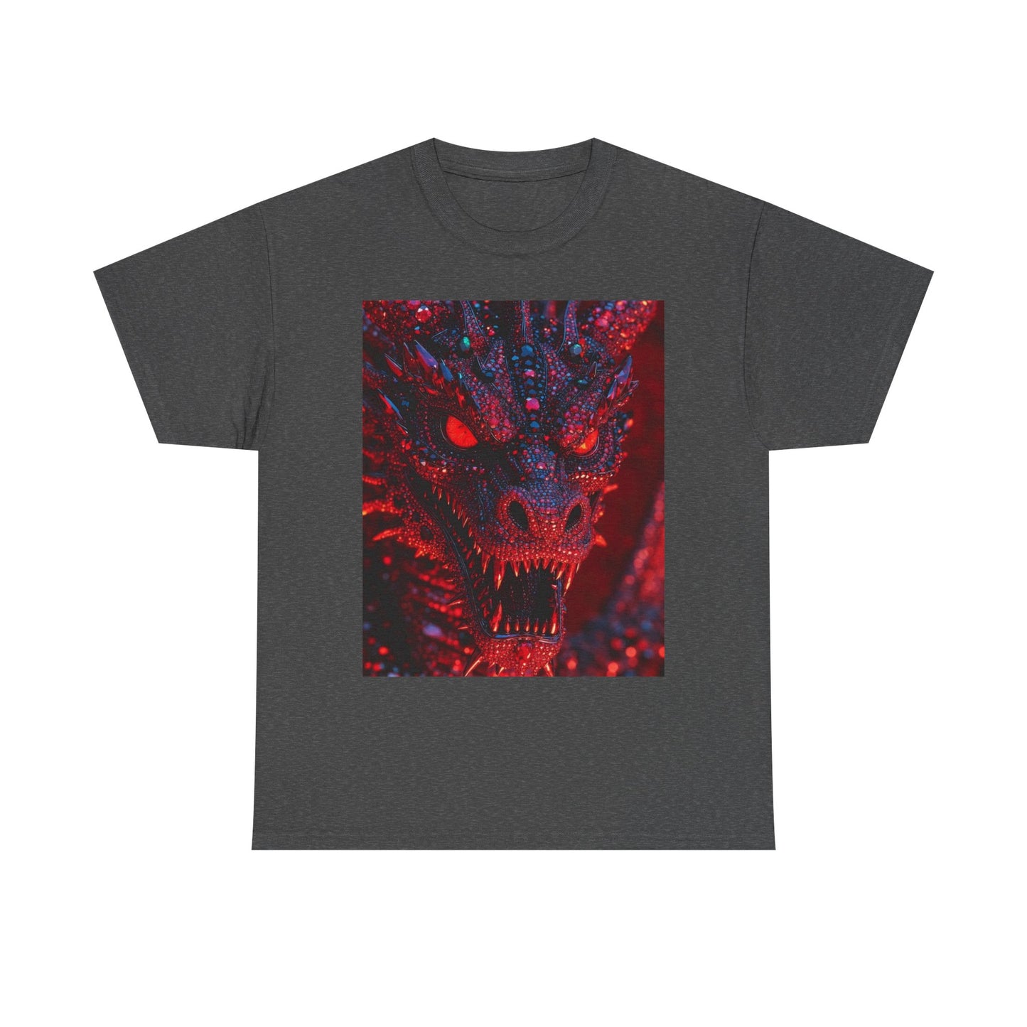 Dragon Rage Graphic Tee — Red Demon Dragon Face T-Shirt