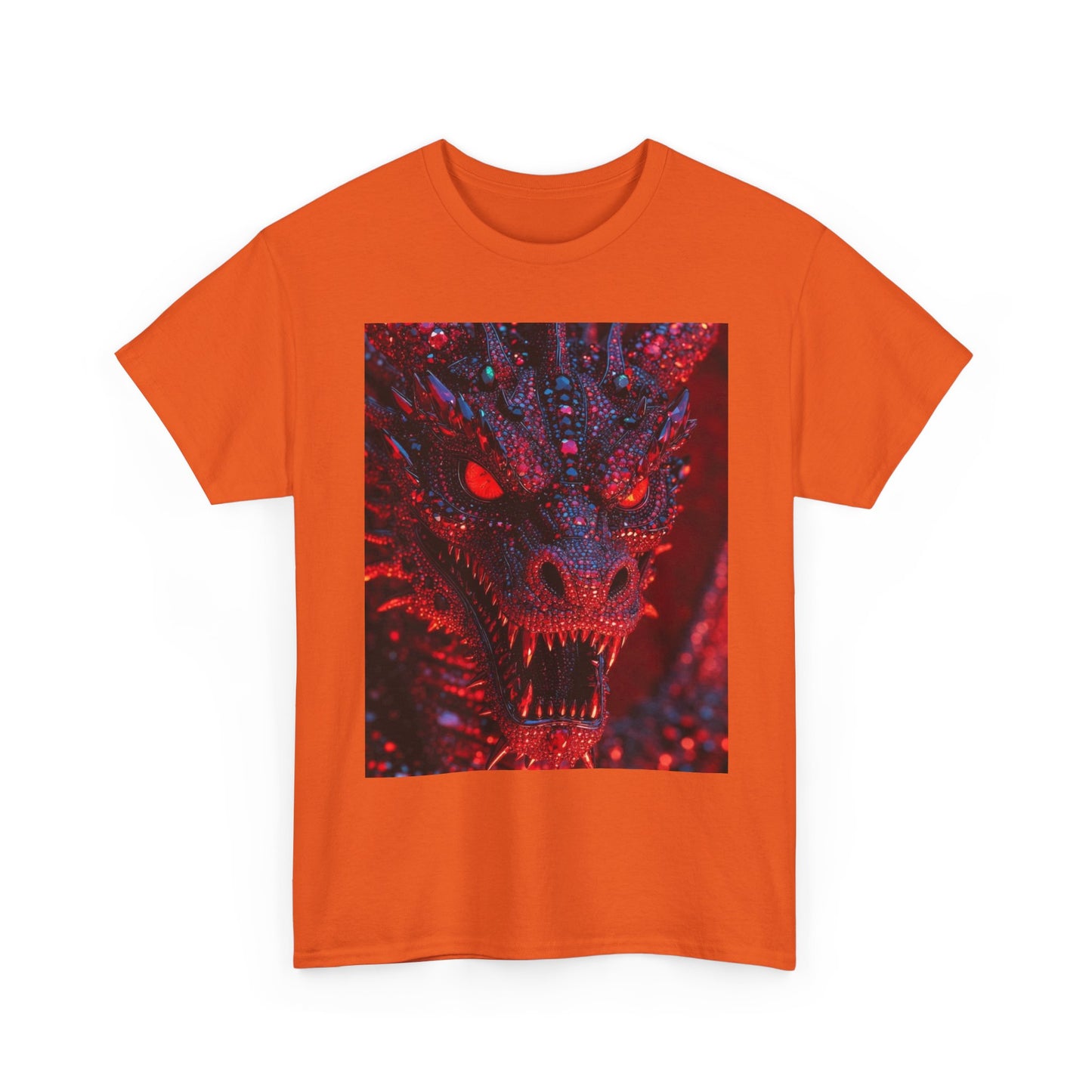 Dragon Rage Graphic Tee — Red Demon Dragon Face T-Shirt