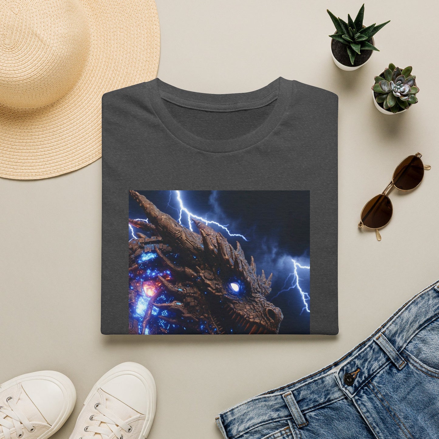Godzilla Monster Tee — Electric Kaiju Face Graphic T-Shirt
