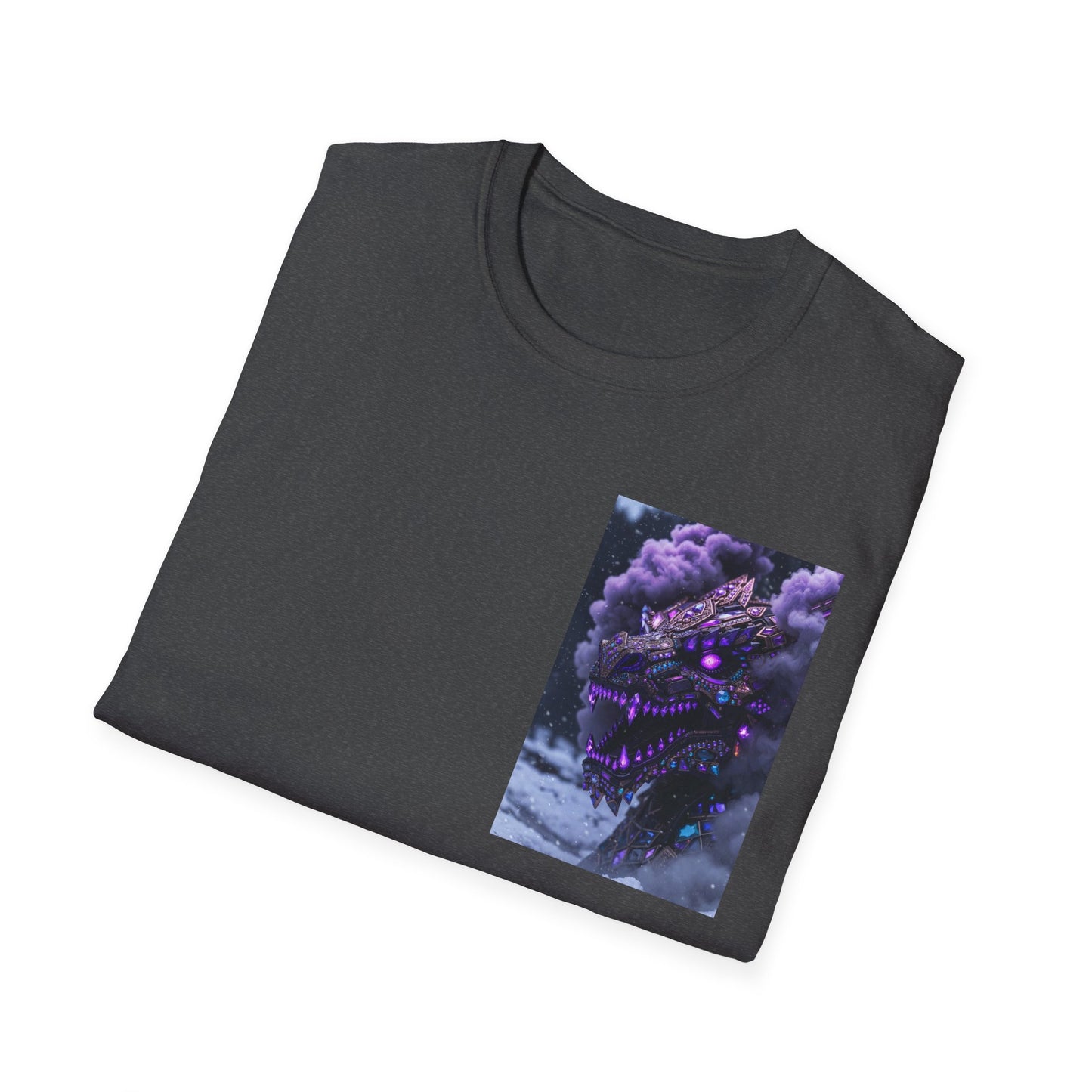 T-Shirt — Purple Nebula Tree Chest Pocket Graphic Tee