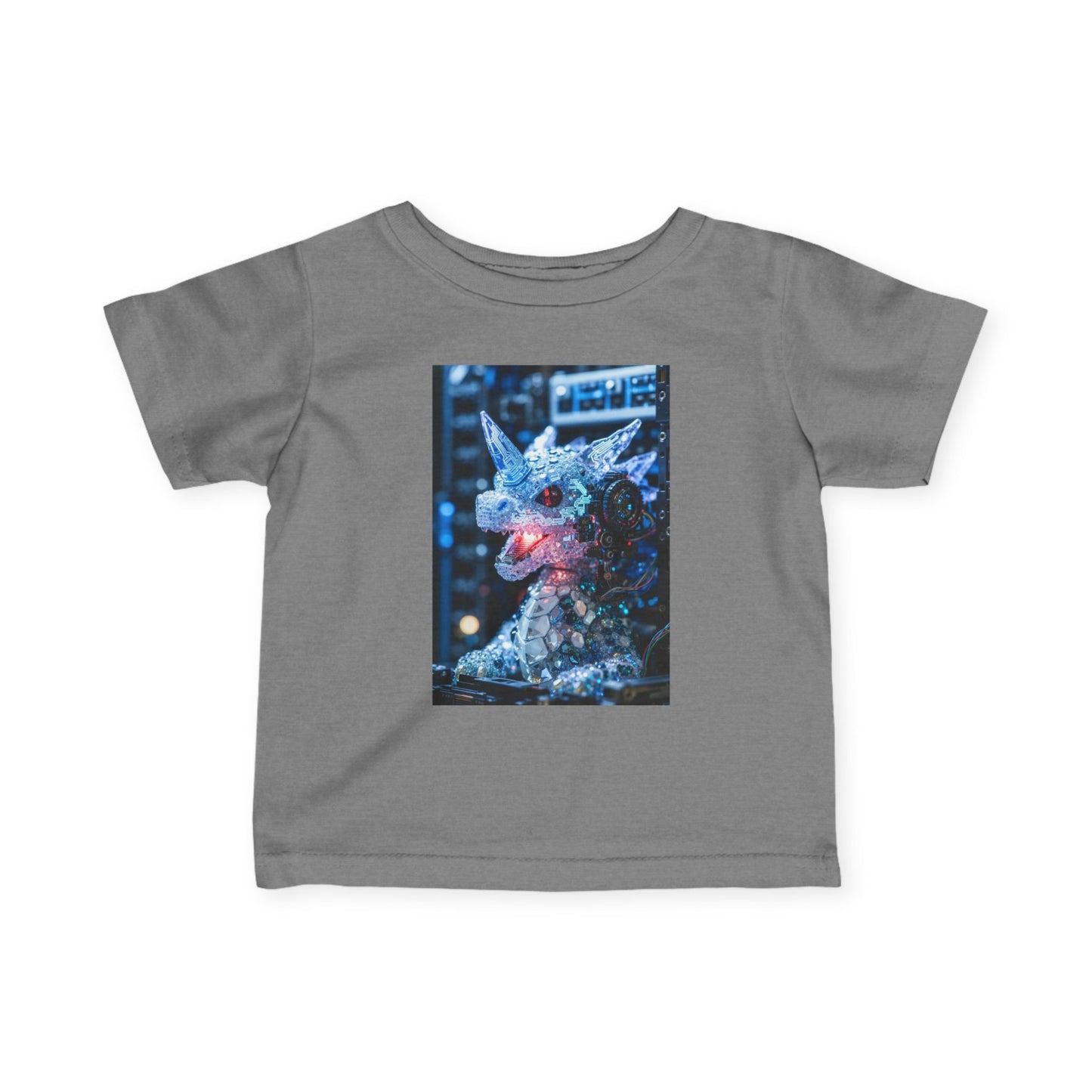Infant Tee — Sparkly Festive Dragon Illustration