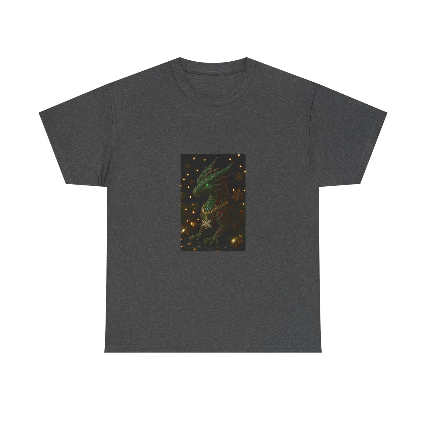 Christmas Dragon Constellation T-Shirt — Mystical Green Dragon & Starry Night Tee