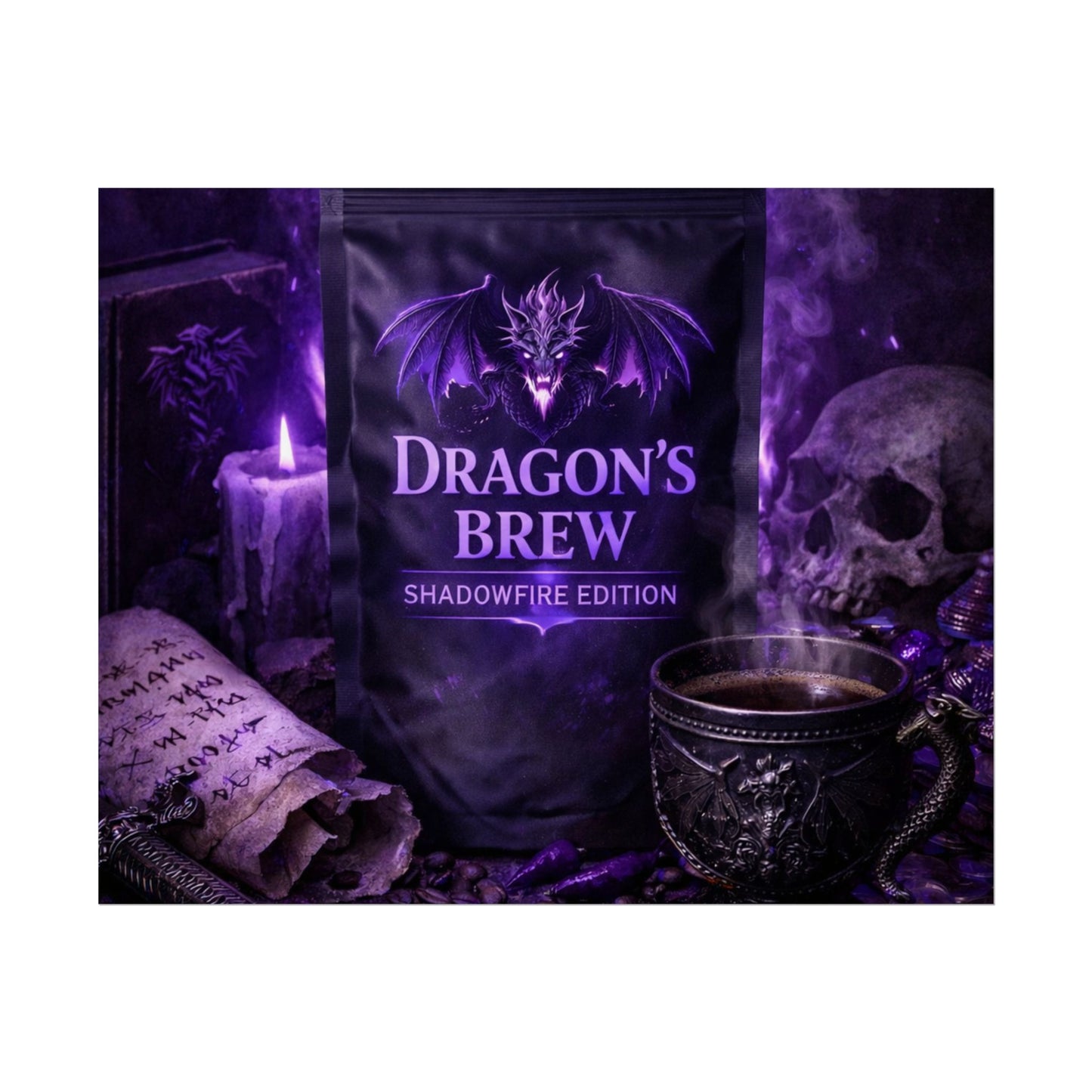 Rolled Poster — "Dragon’s Brew: Shadowfire Edition" Fantasy Poster