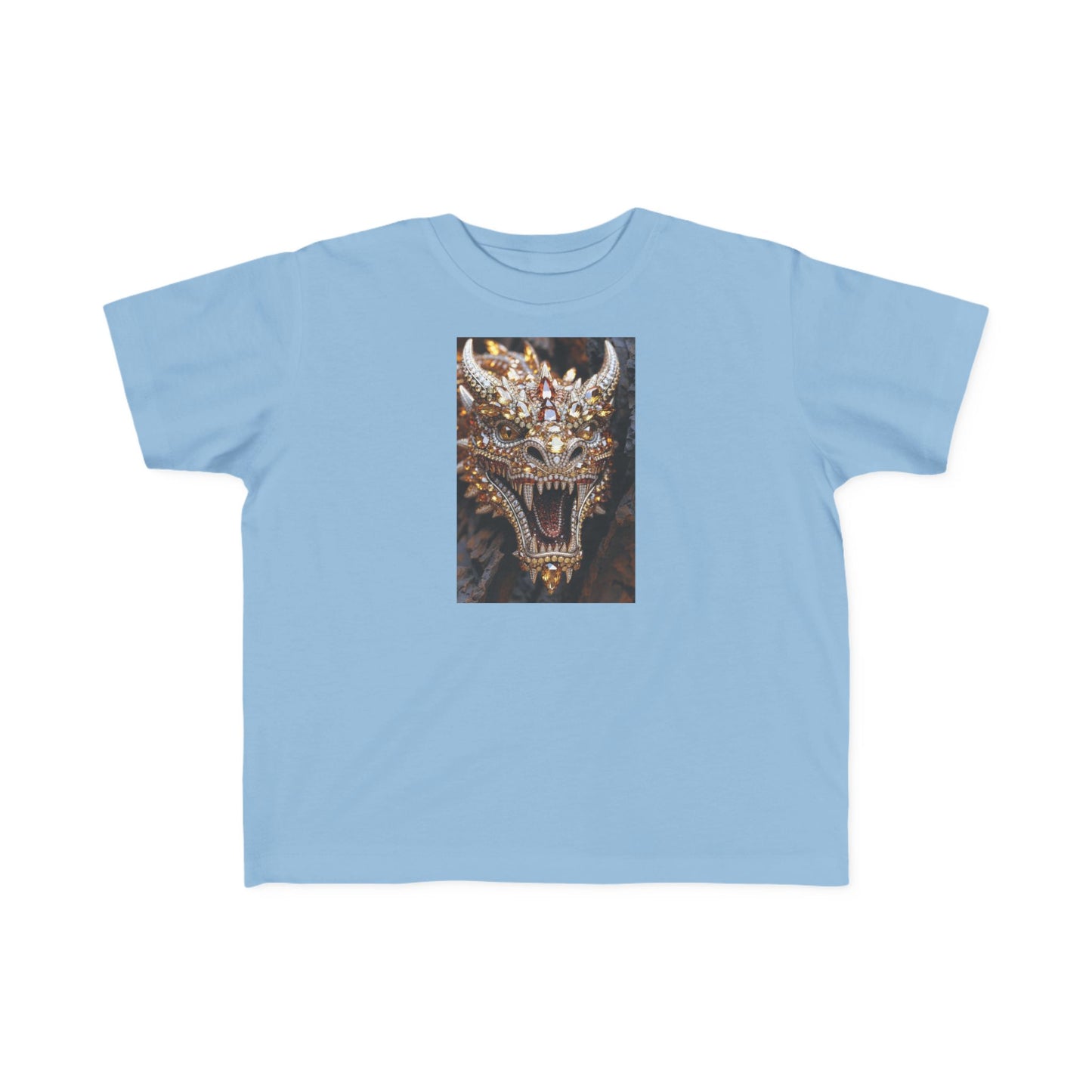 Toddler Tee — Fierce Gold Dragon Graphic Shirt