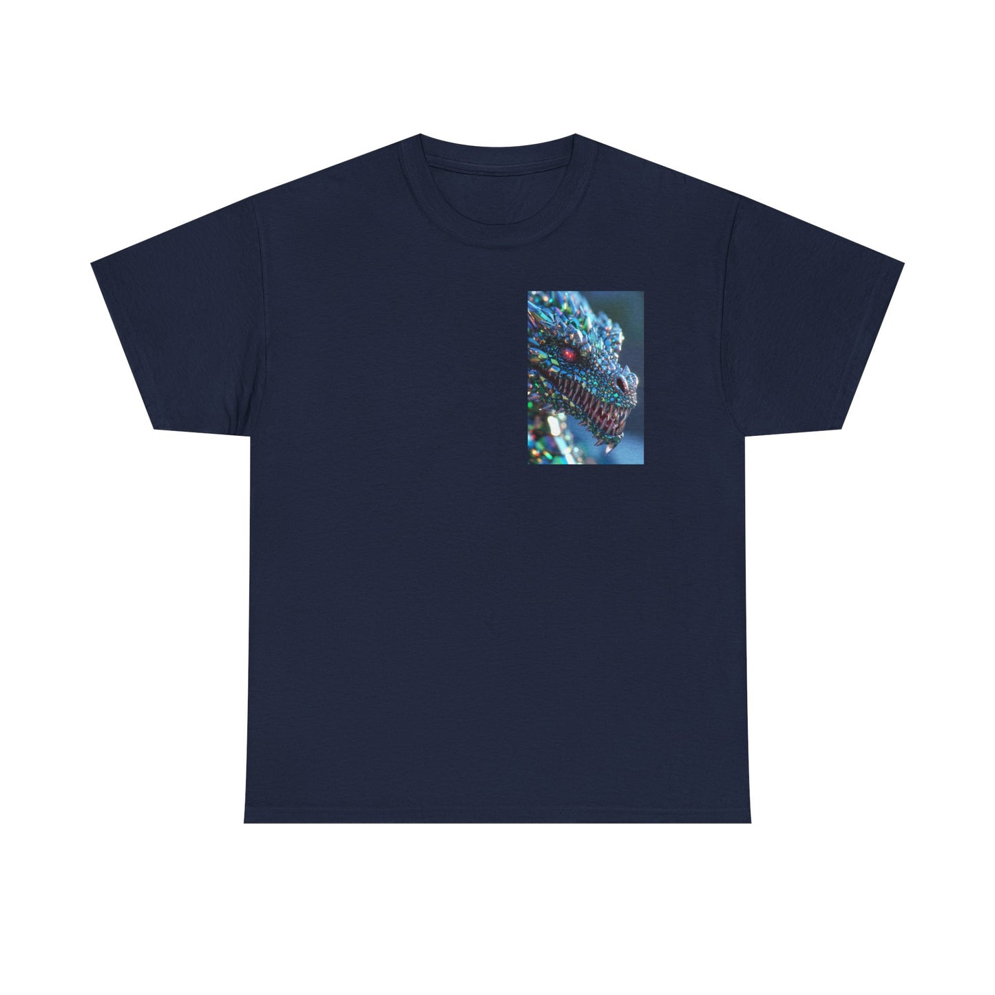 Dragon Scale Graphic Tee — Iridescent Fantasy Lizard Art Shirt