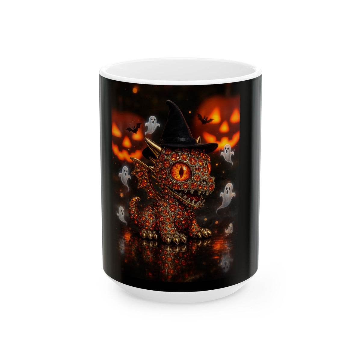 A Halloween Ghosts Ceramic Mug, Spooky Decor, Fall Coffee Cup, Halloween Gift, Cute Ghost Mug
