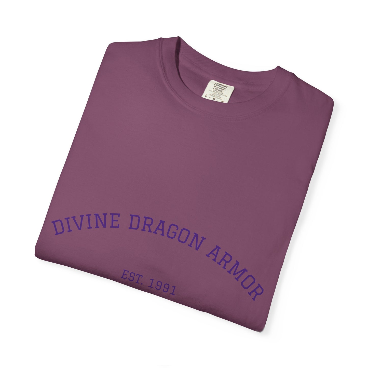A Divine Dragon Armor Tee — Vintage 'Est. 1991' Graphic T-Shirt
