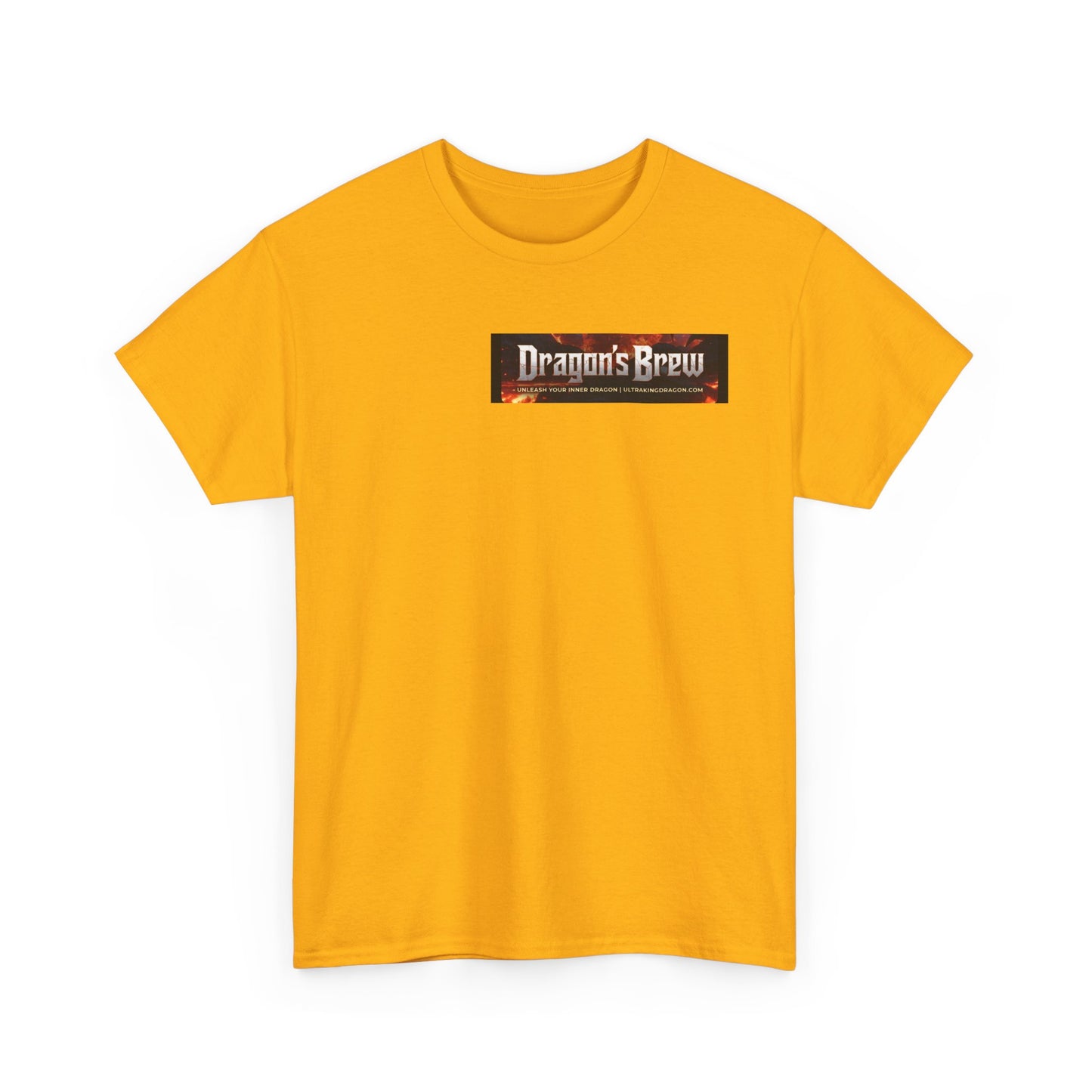 T-Shirt — "Dragon's Brew" Fiery Skull Graphic Tee