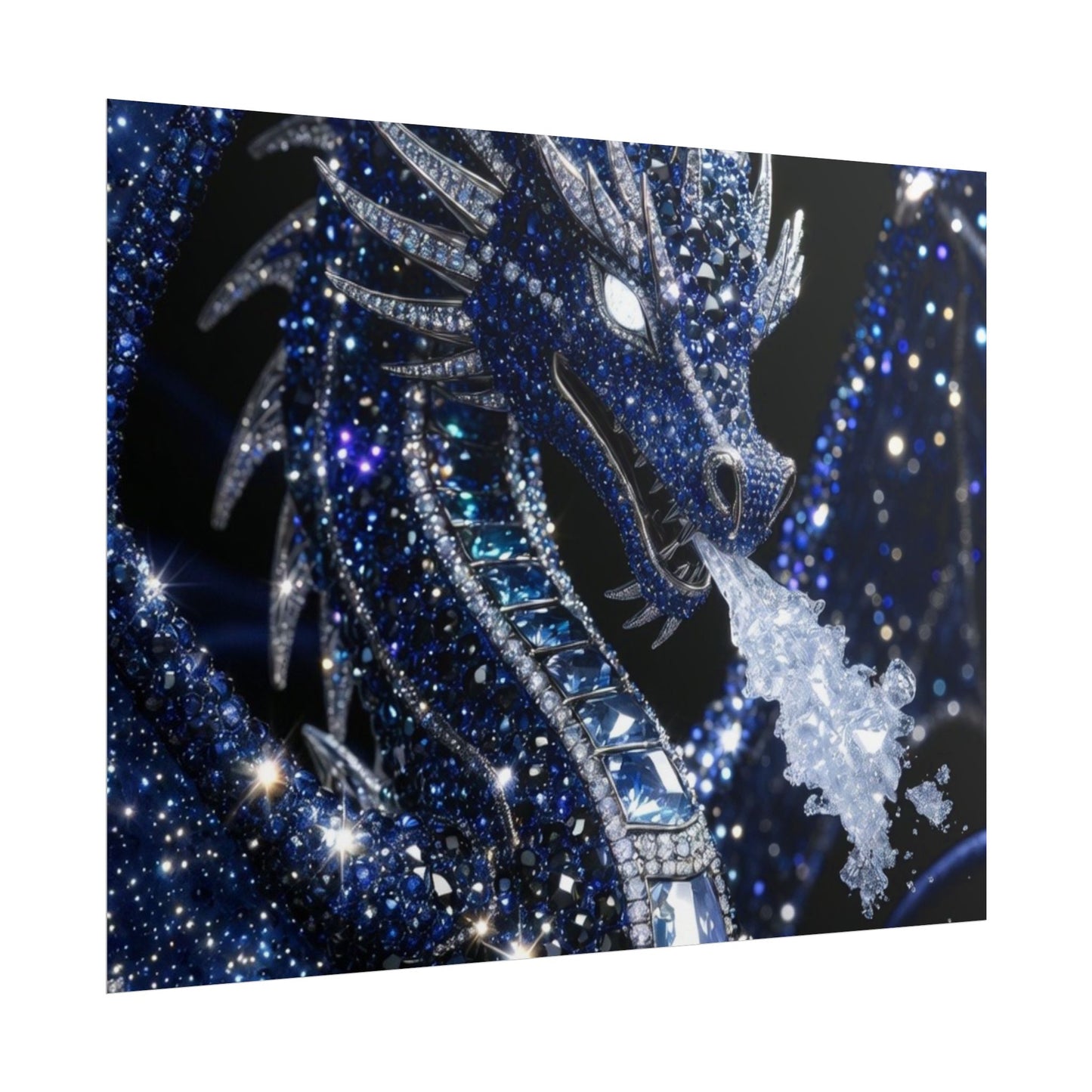 Rolled Poster — Sparkling Ice Dragon Art Print