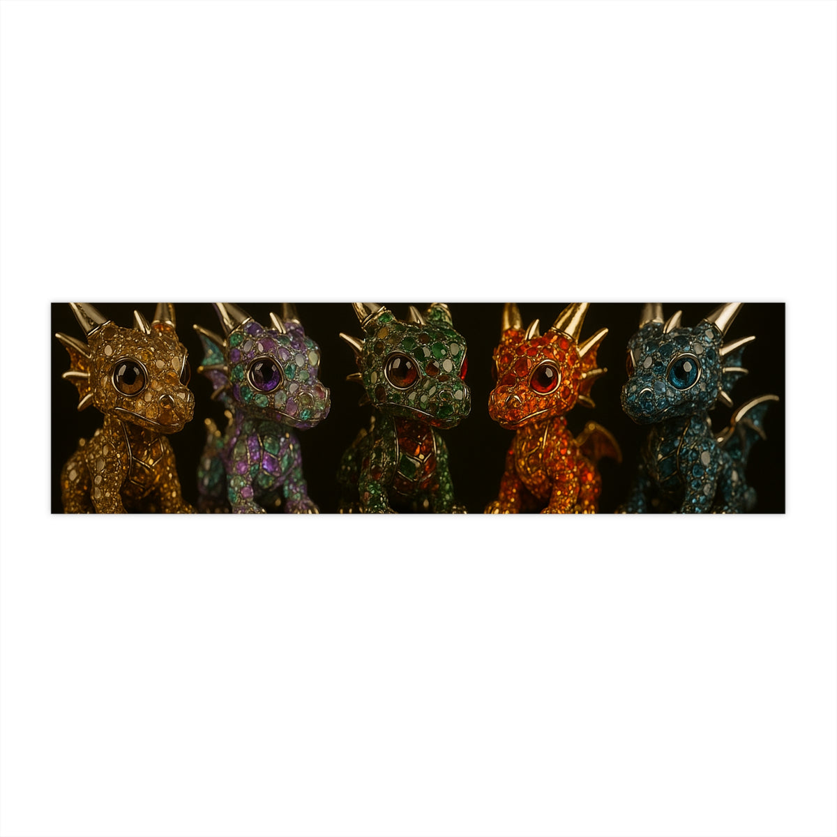 A best selling Sparkling Dragon Bumper Stickers | Whimsical Car Decorations, Fantasy Gifts, Unique Vehicle Art, Dragon Lover Stickers