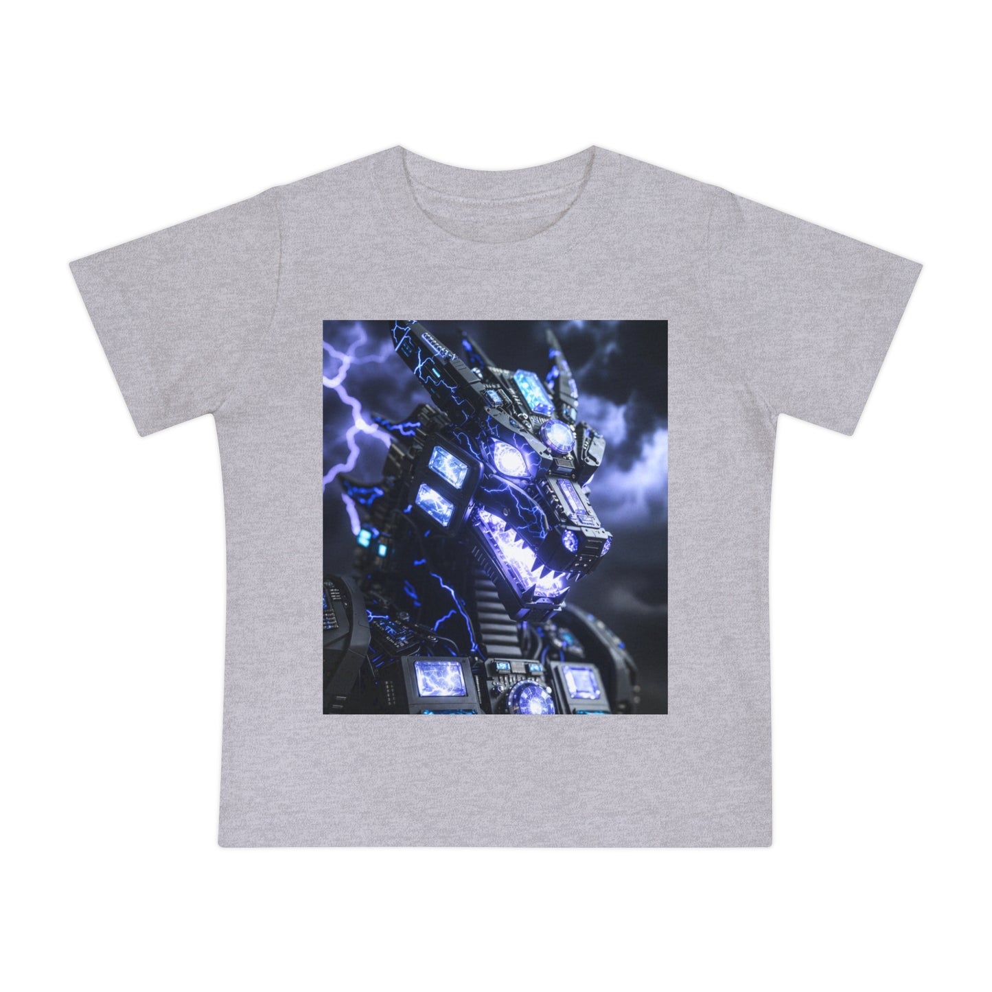 Baby T-Shirt — Divine Dragon Armor Lightning Robot Graphic