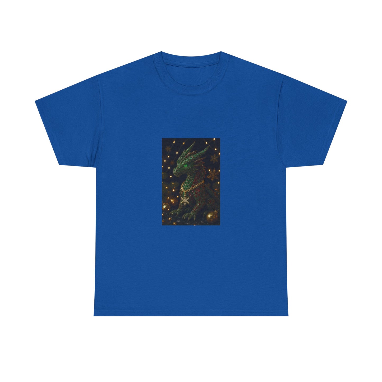 Christmas Dragon Constellation T-Shirt — Mystical Green Dragon & Starry Night Tee