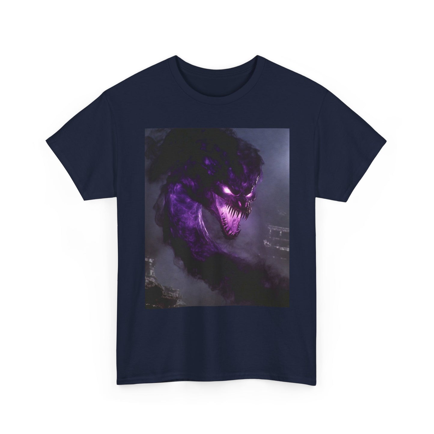 Divine Purple Dragon Ghost Heavy Cotton Tee