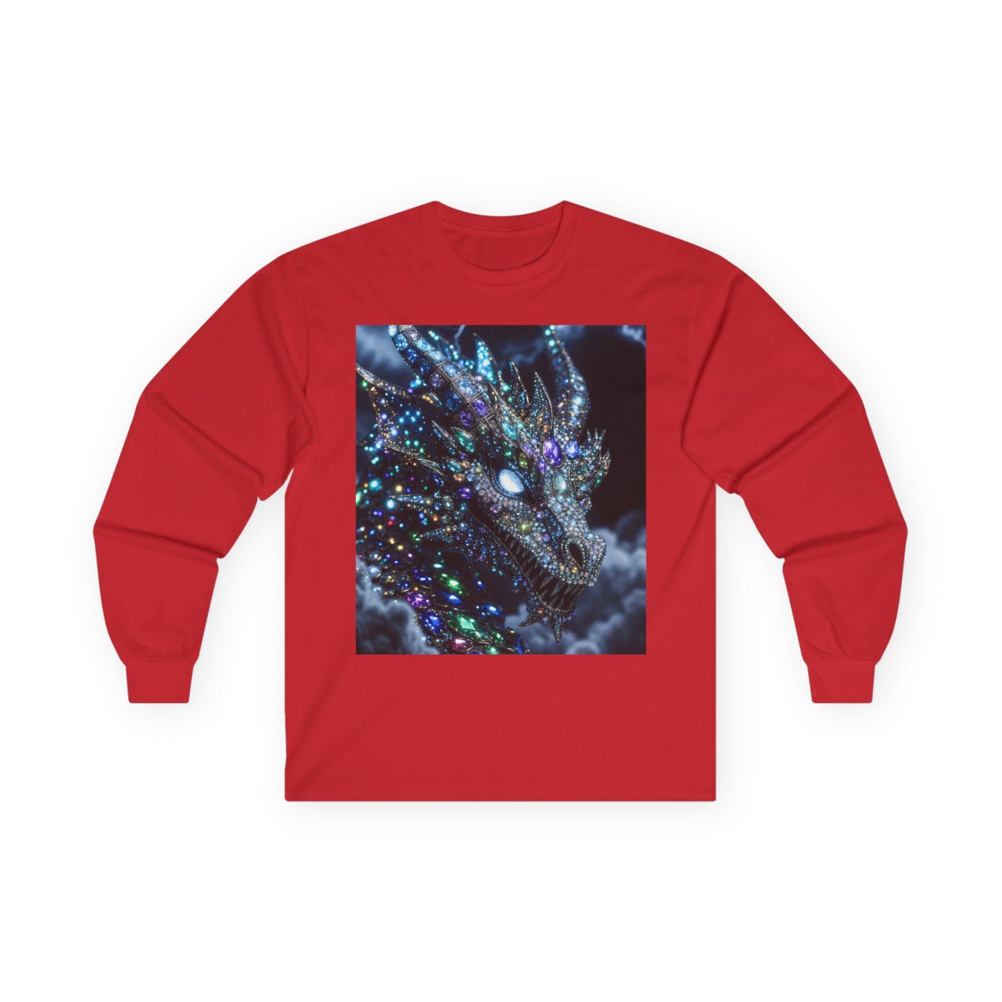 Mystic Crystal Dragon Long Sleeve Tee