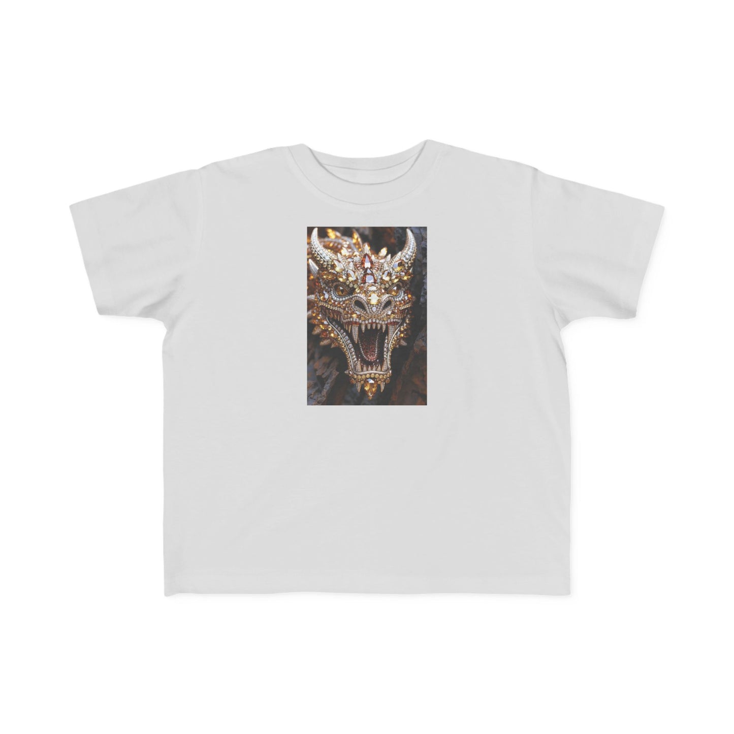 Toddler Tee — Fierce Gold Dragon Graphic Shirt