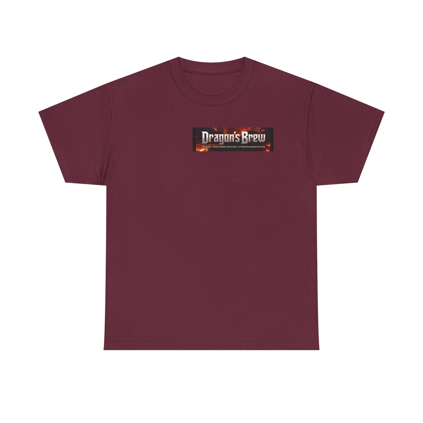 T-Shirt — "Dragon's Brew" Fiery Skull Graphic Tee