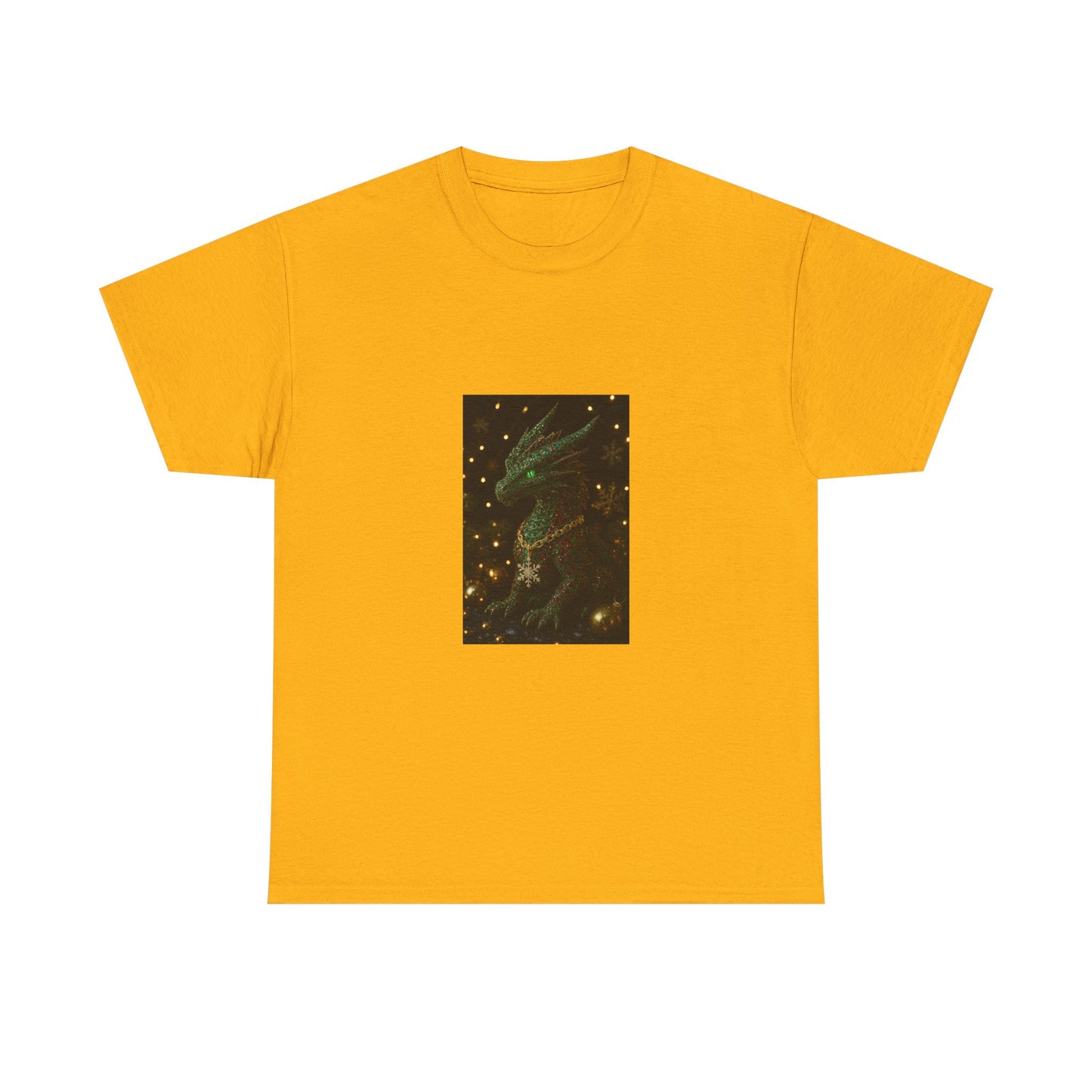 Christmas Dragon Constellation T-Shirt — Mystical Green Dragon & Starry Night Tee