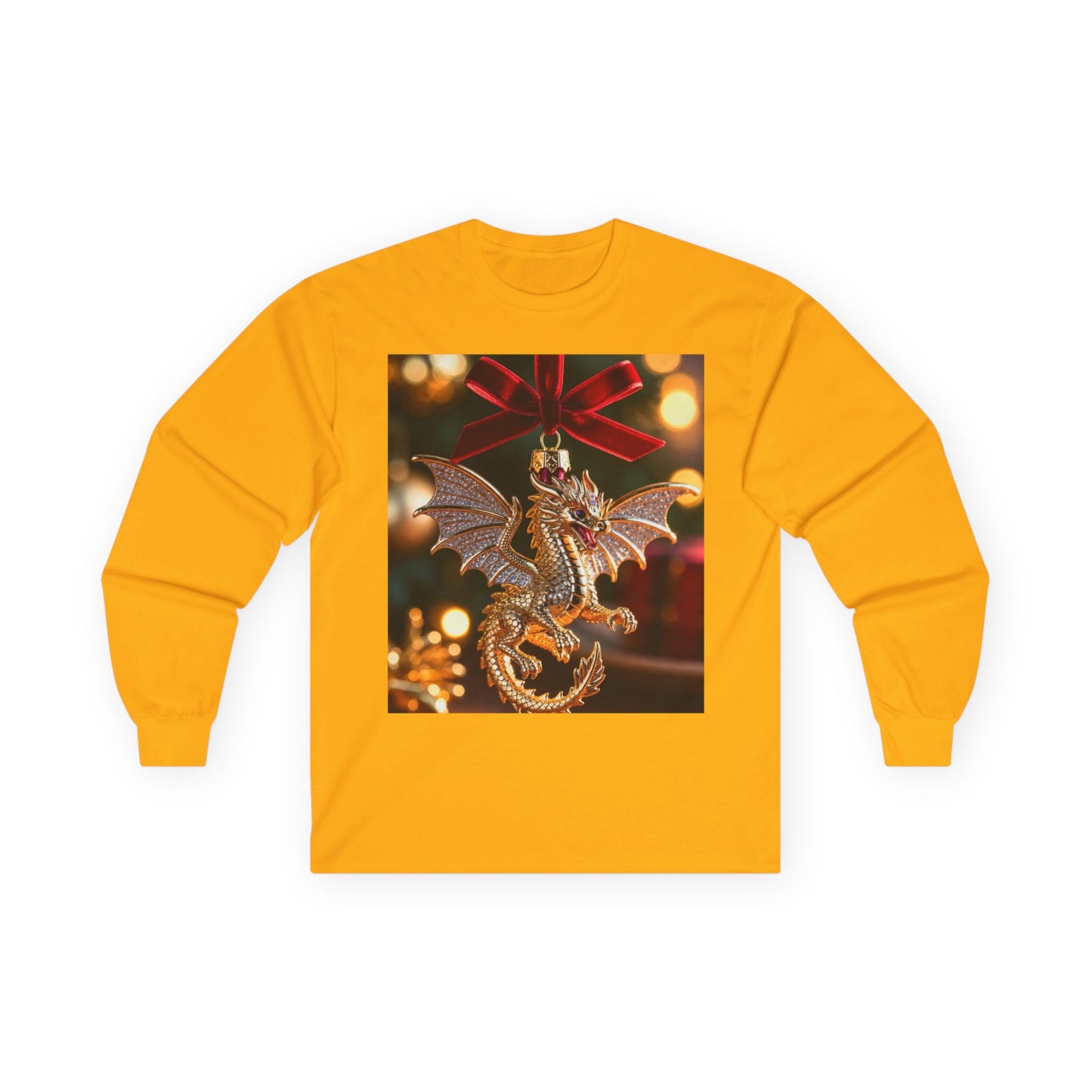 Dragon Ornament Holiday Long Sleeve Tee