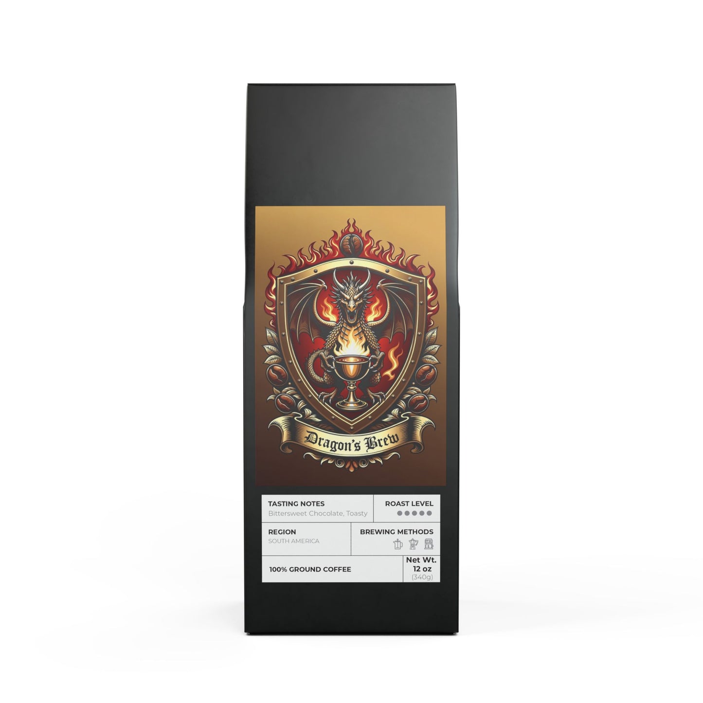 A+ Dragons Brew DARK MODE Coffee Blend (Dark French Roast)