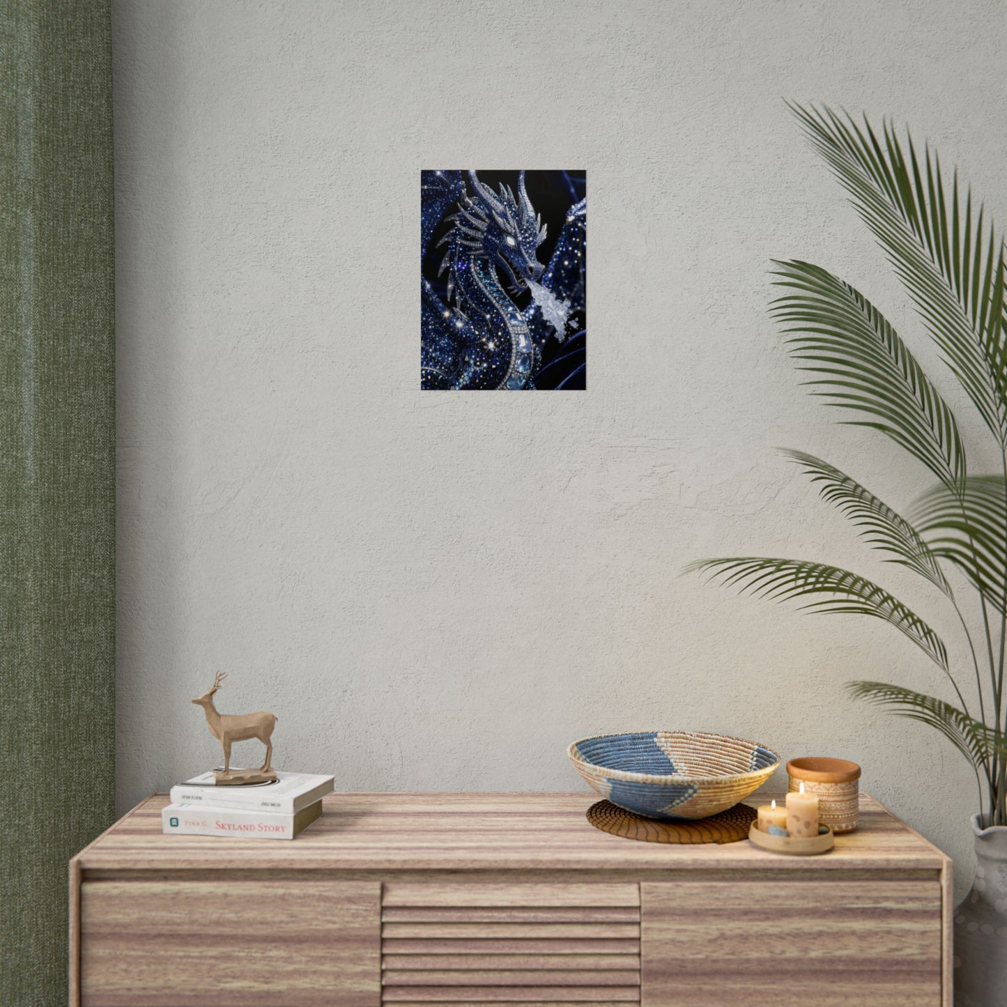 Rolled Poster — Sparkling Ice Dragon Art Print